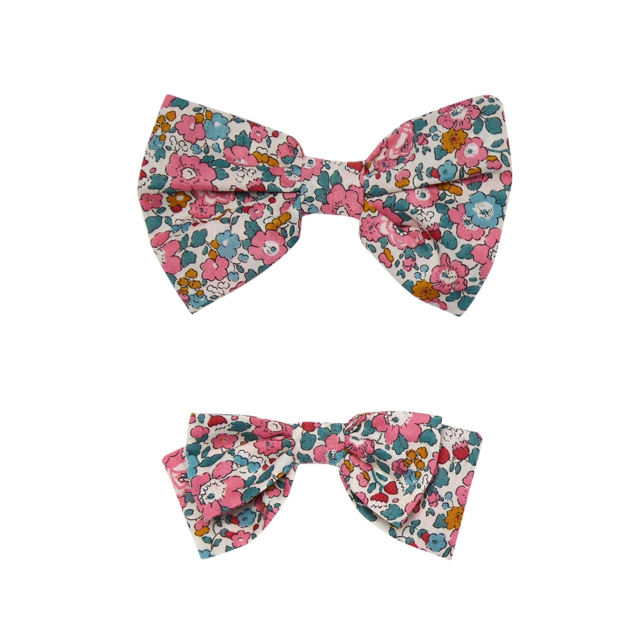 Floral Bow Hairclip - Daniella