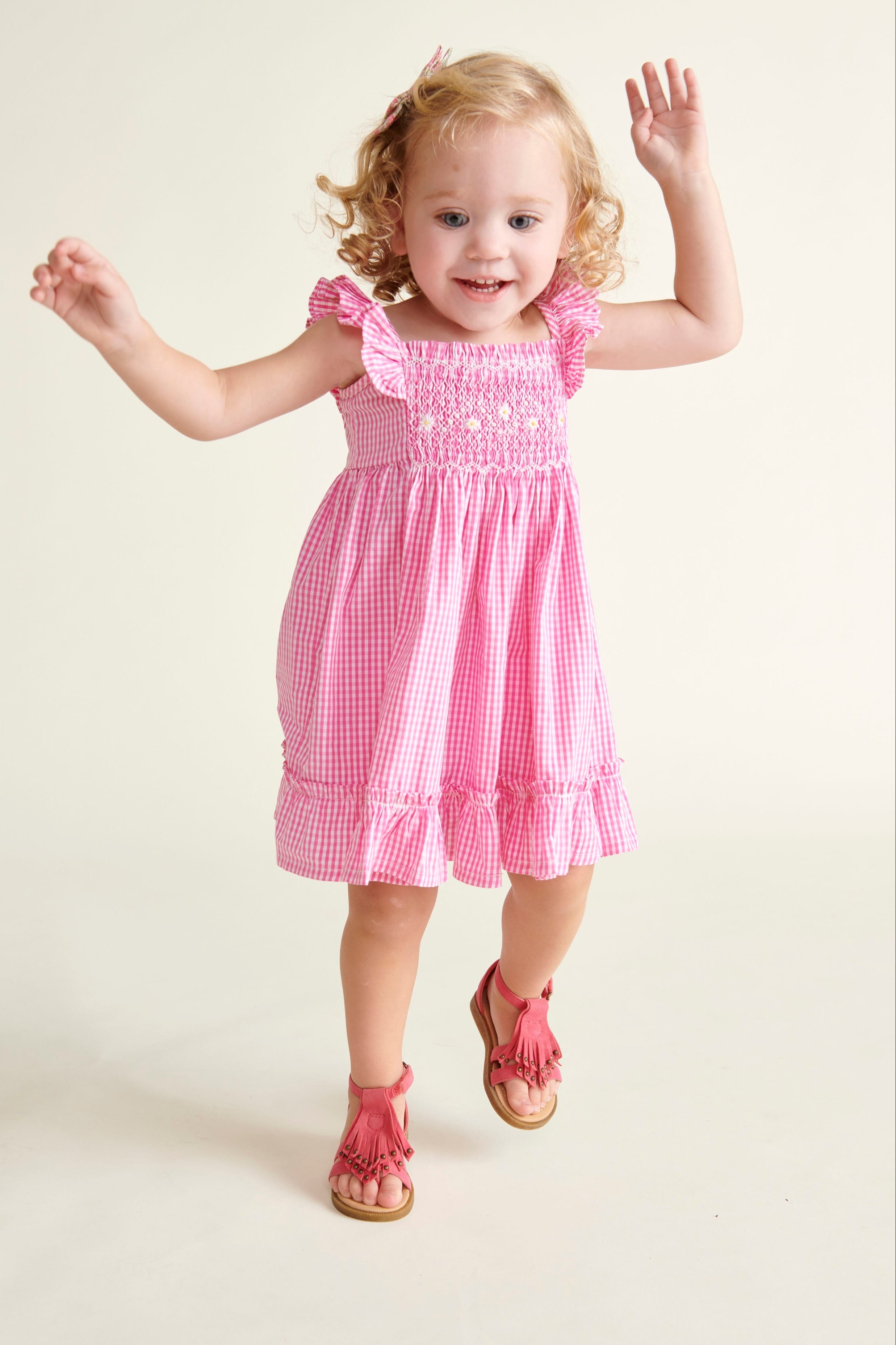Hand-Smocked Baby Sundress - Alba