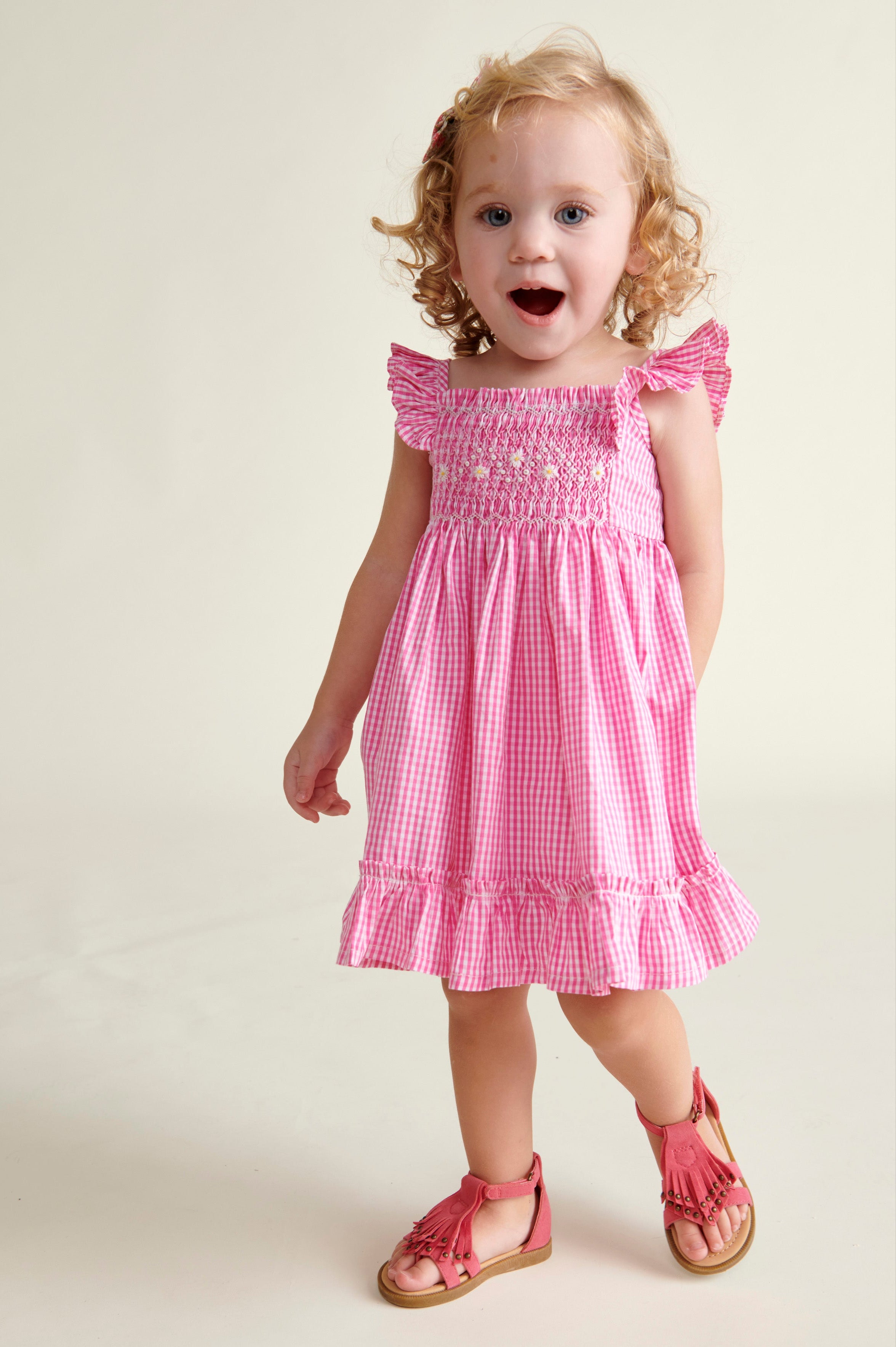Hand-Smocked Baby Sundress - Alba