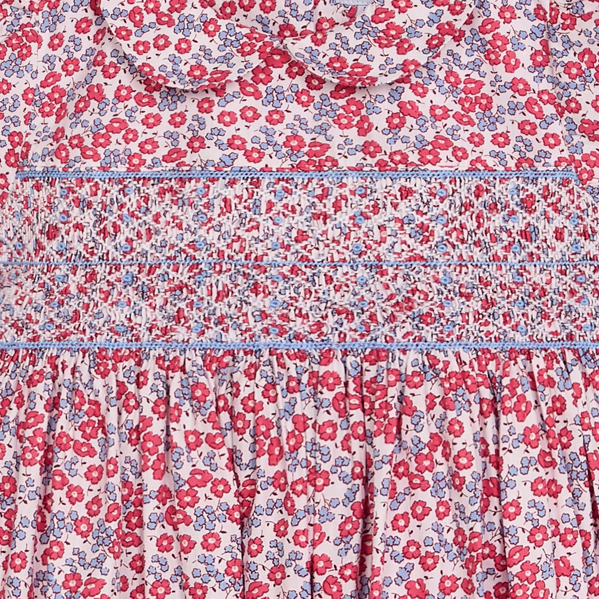 smocking closeup
