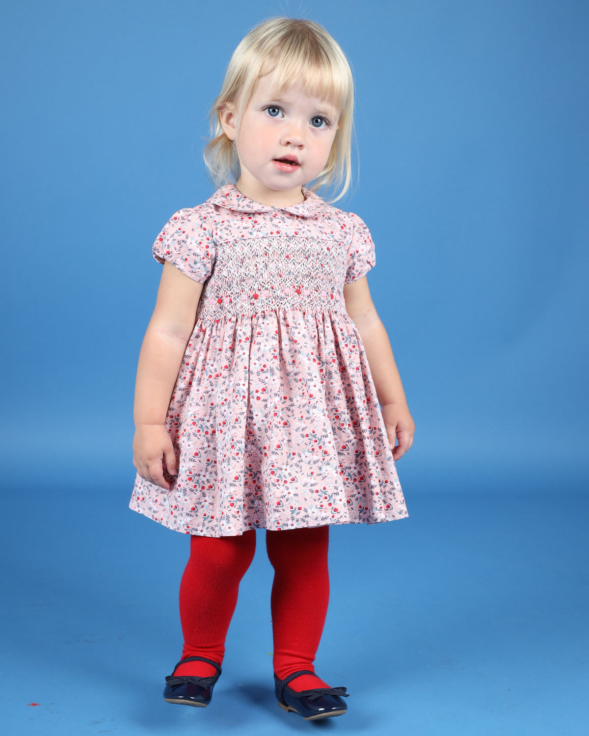 Hand-Smocked Baby Dress -AURORA