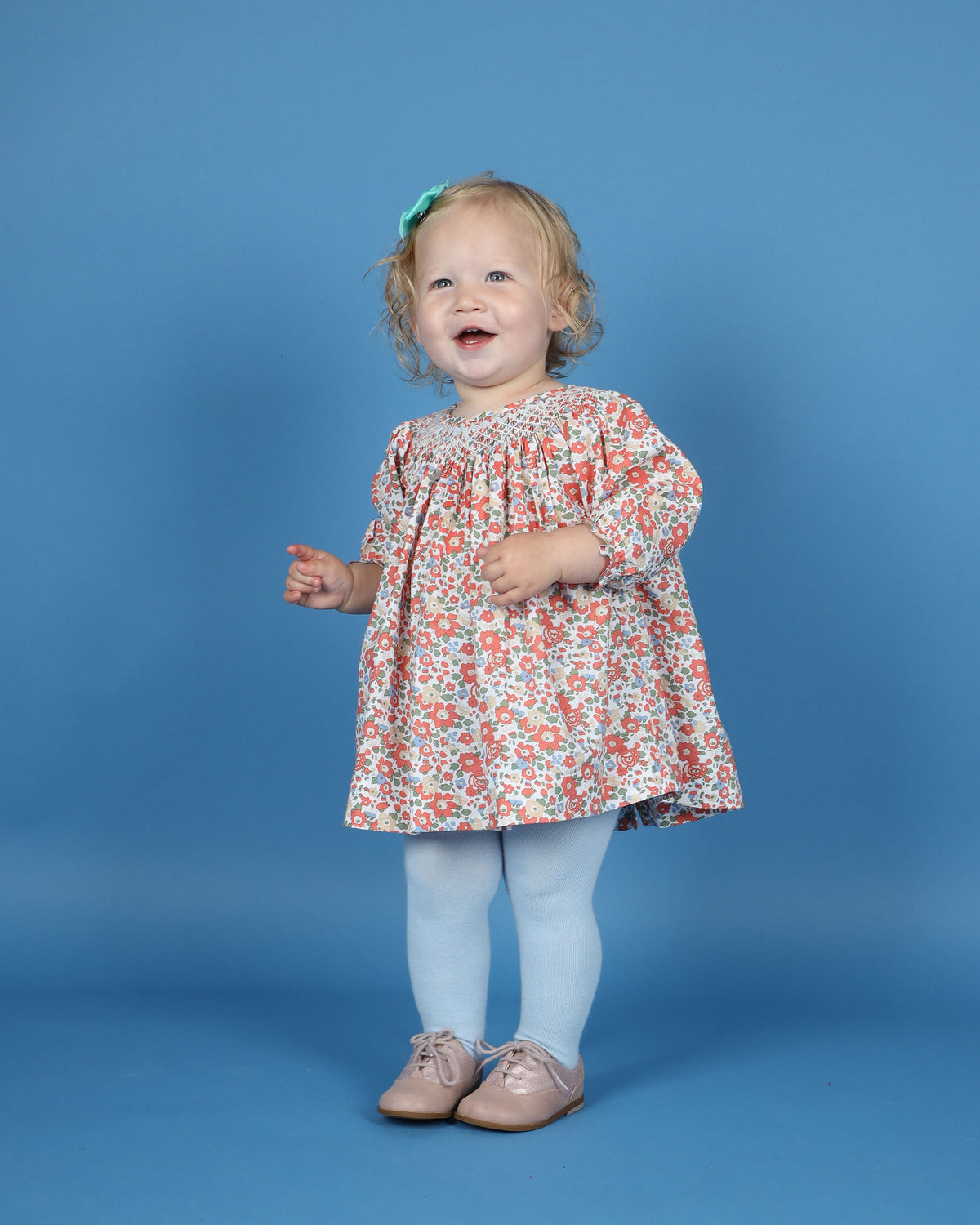 Hand-Smocked Baby Dress - CALYPSO
