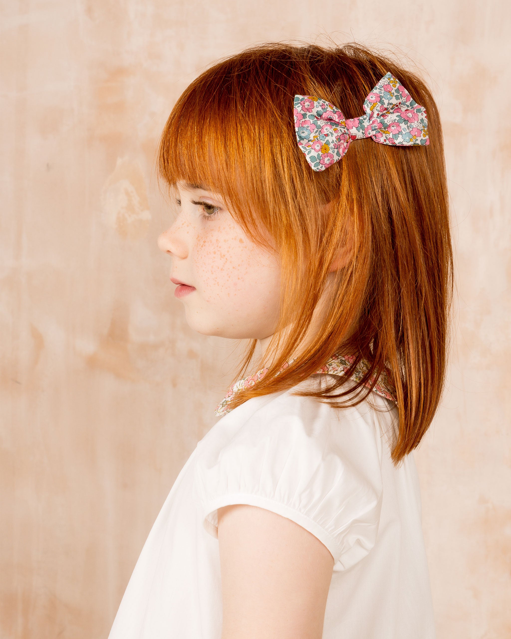 Floral Bow Hairclip - Daniella