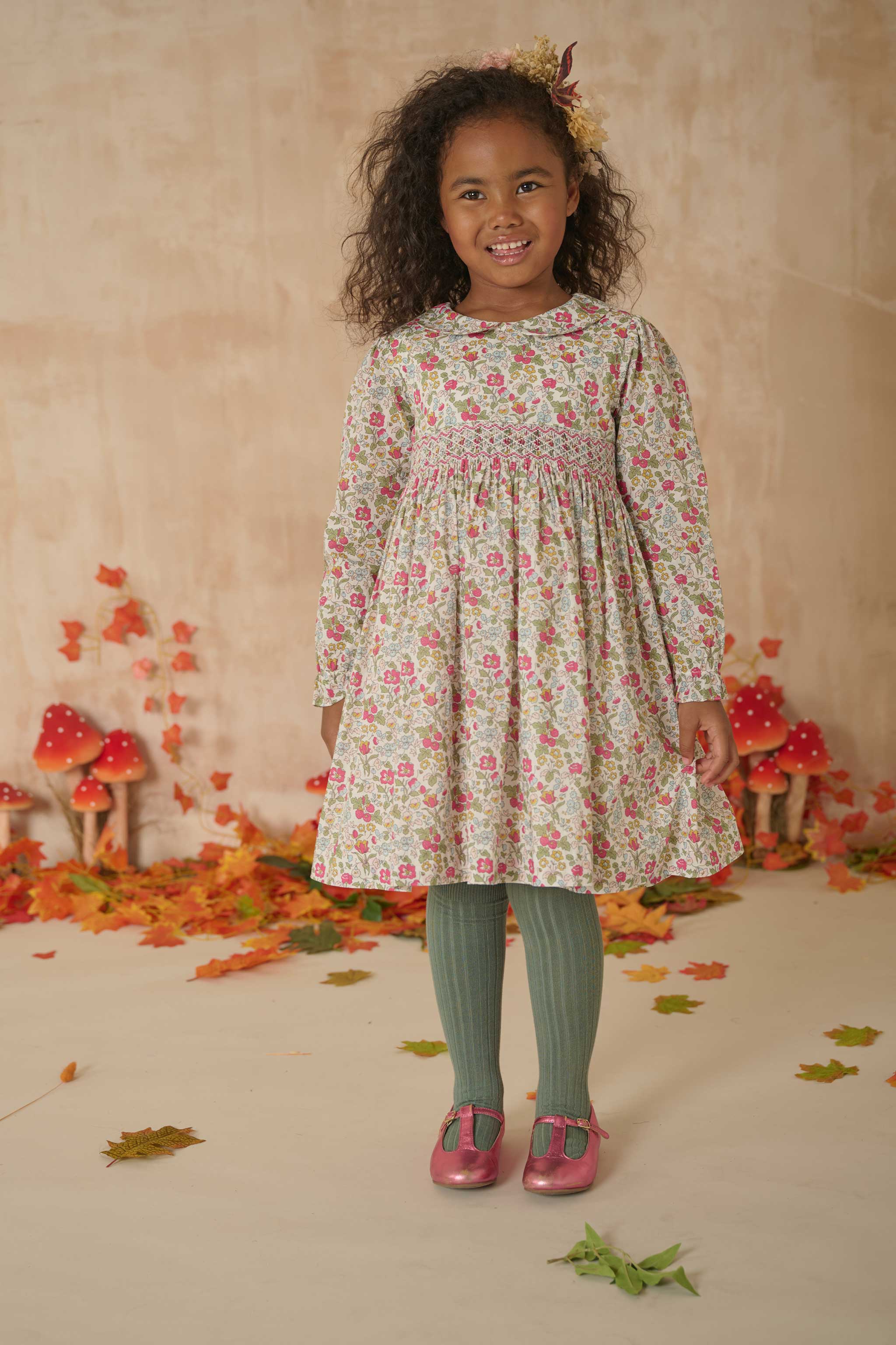 Hand-Smocked Girls Dress - Daphny
