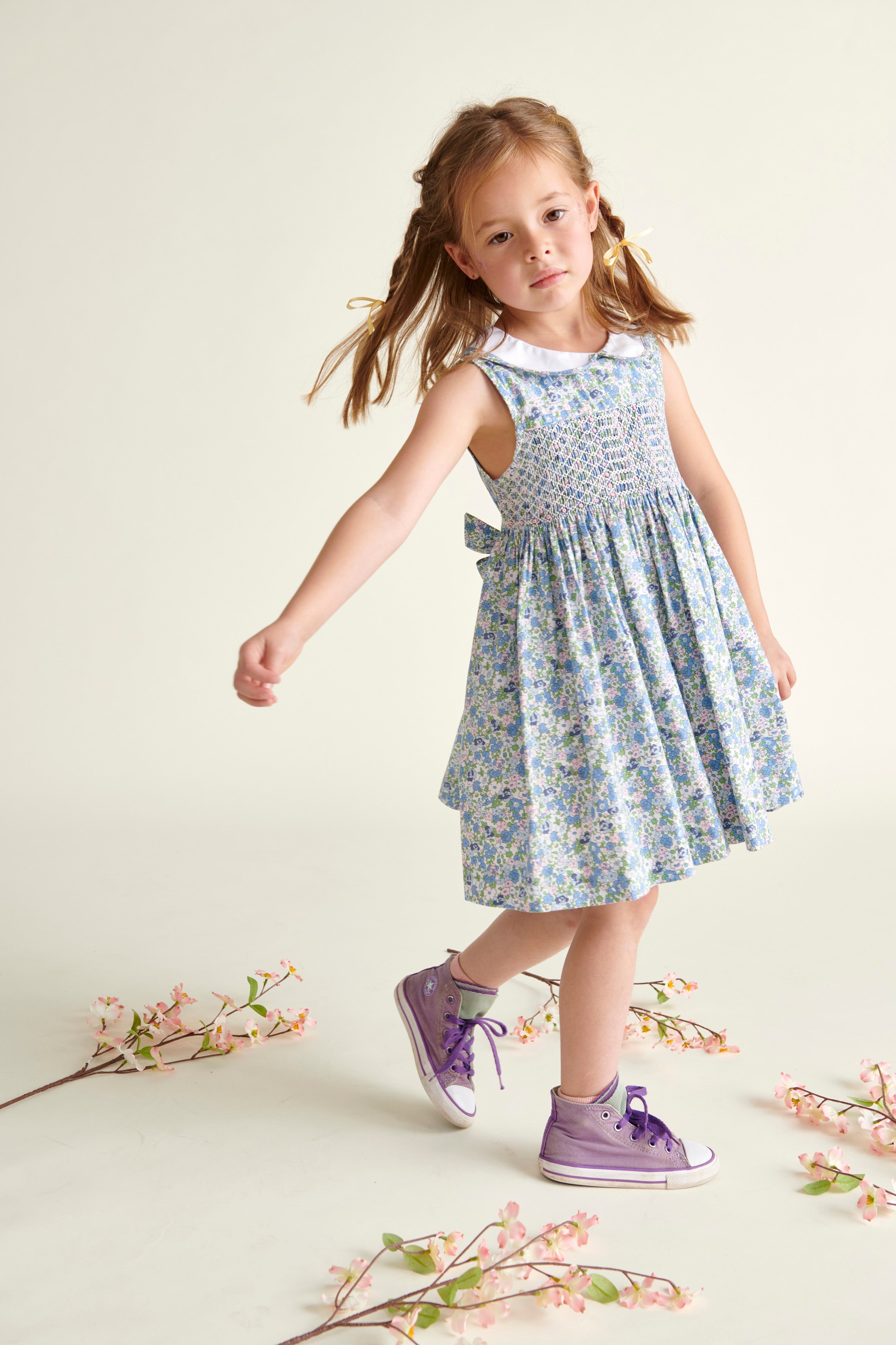 Hand-Smocked Girls Dress - Eden