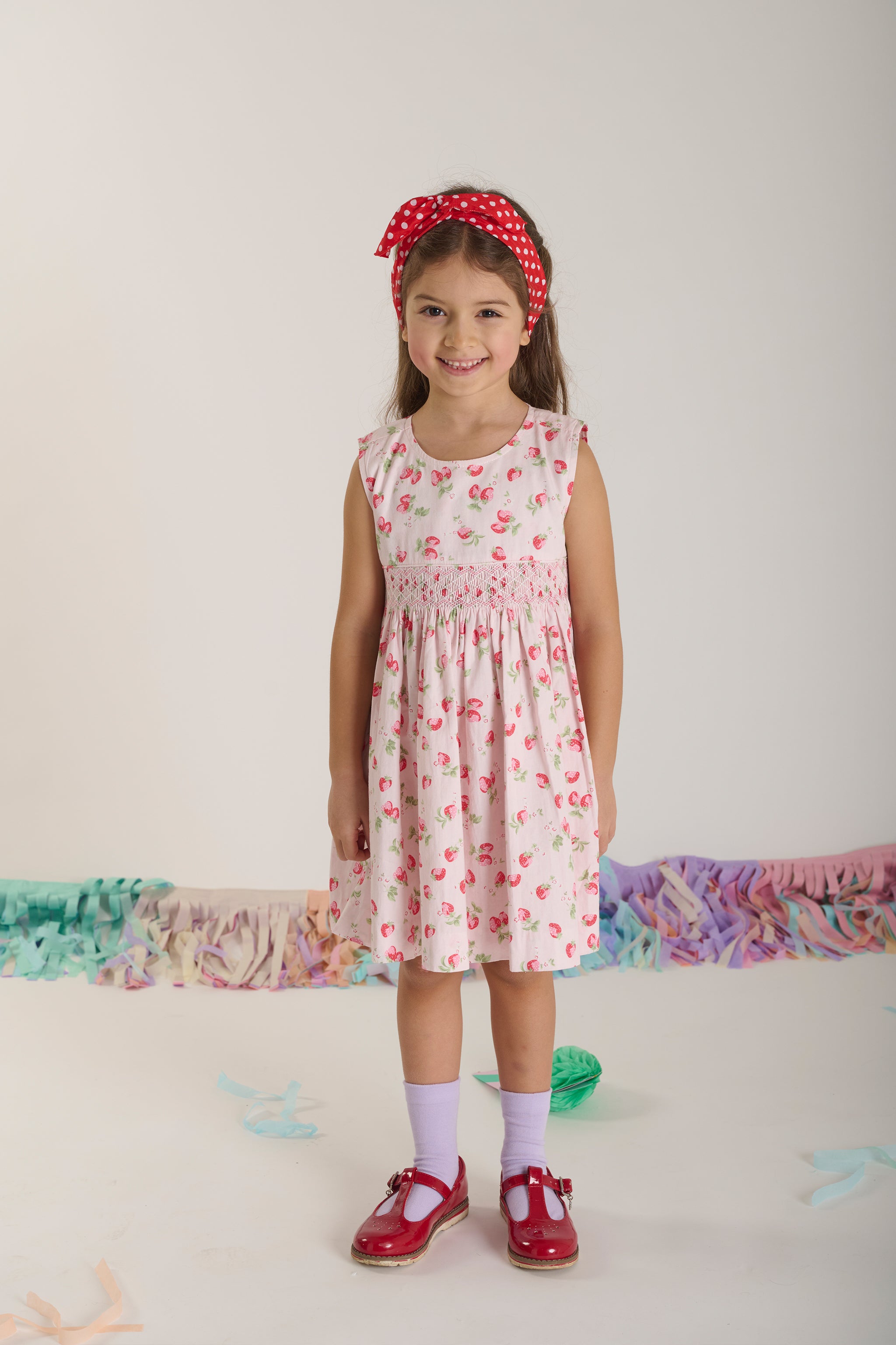 Hand-Smocked Girls Dress - Fayla