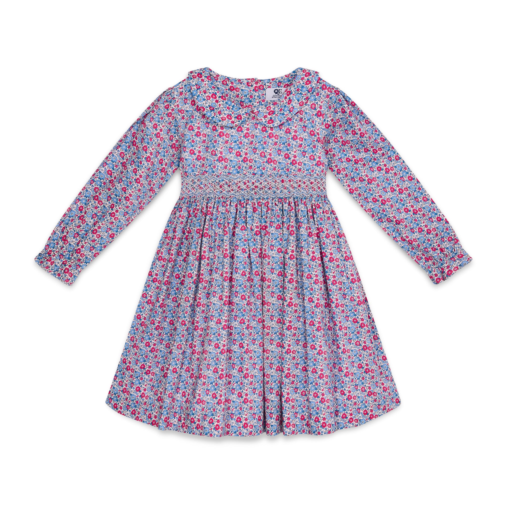 Hand-Smocked Girls Dress - Frida