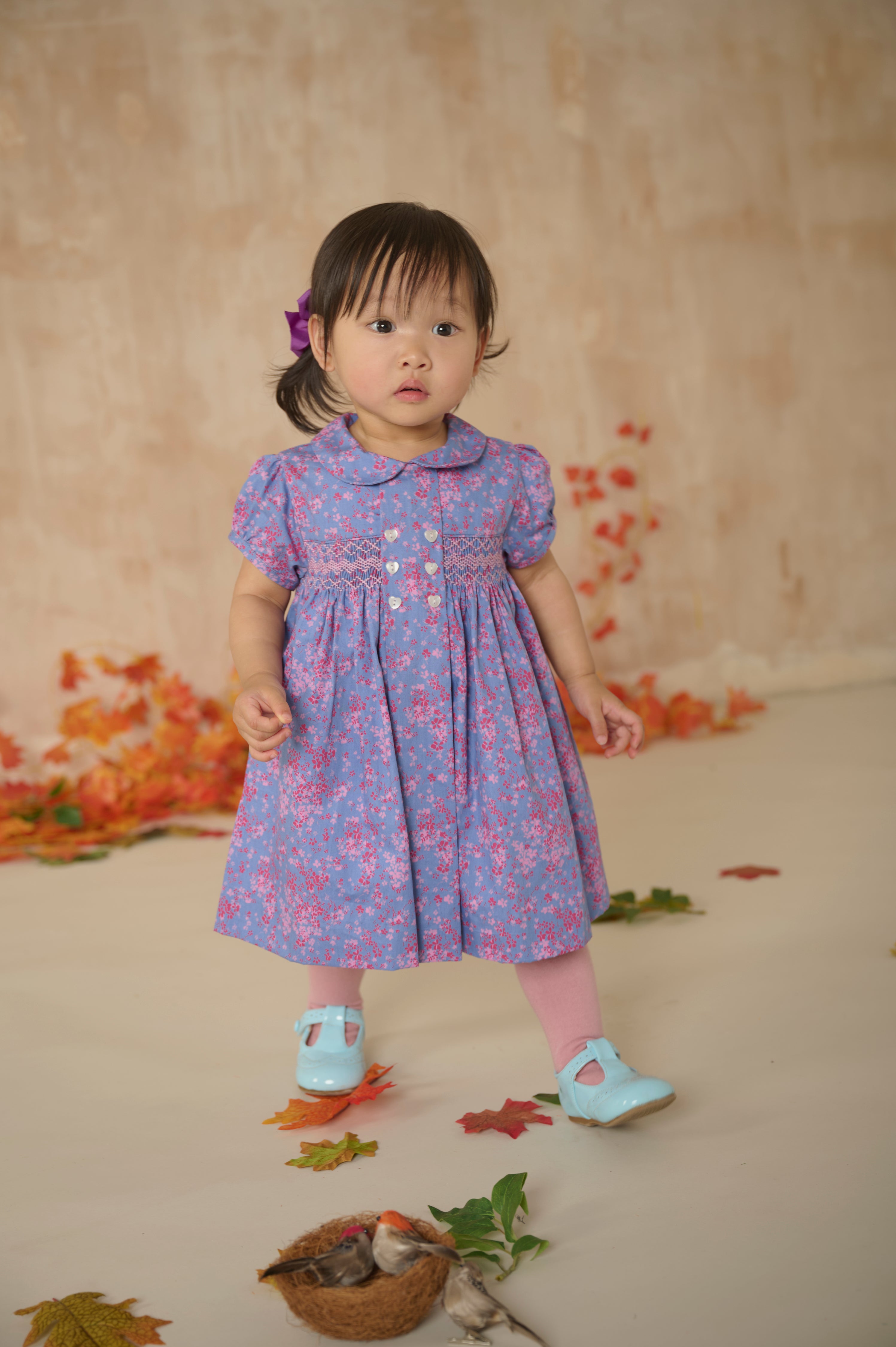 Hand-Smocked Baby Dress - Gabby
