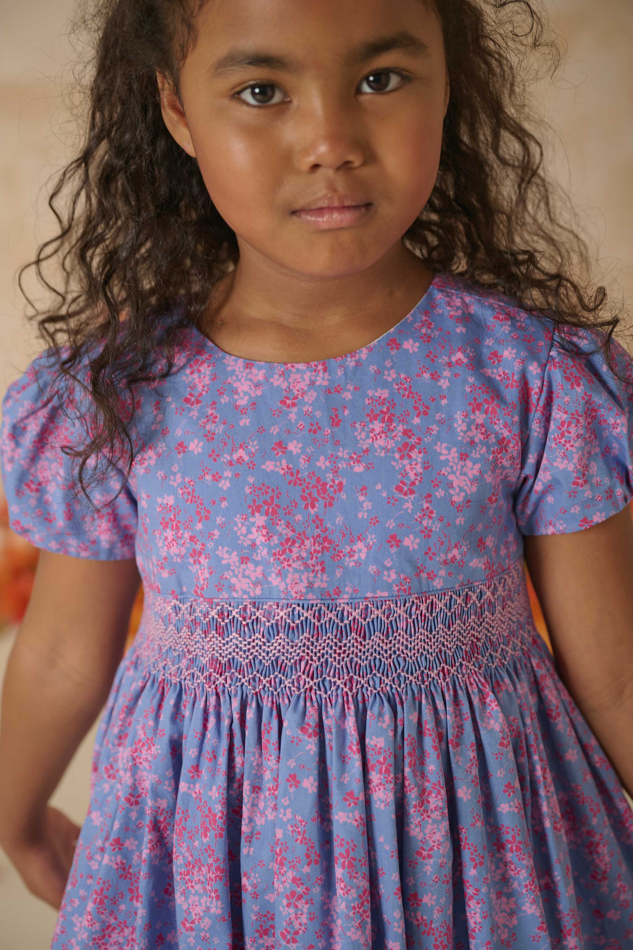 Hand-Smocked Girls Dress - Garner