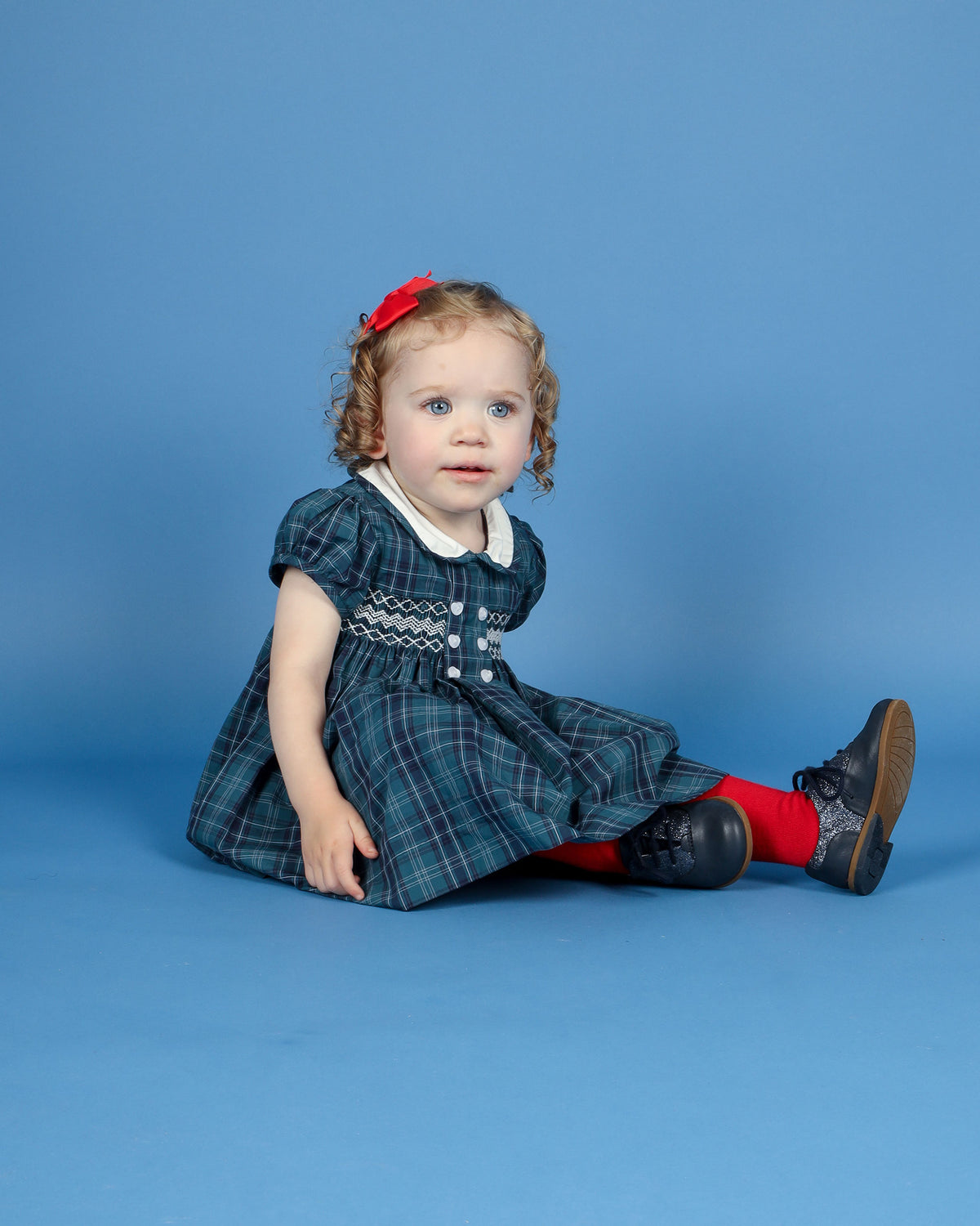 Hand-Smocked Baby Dress -HERMIONE
