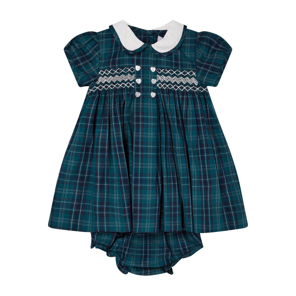 Hand-Smocked Baby Dress -HERMIONE