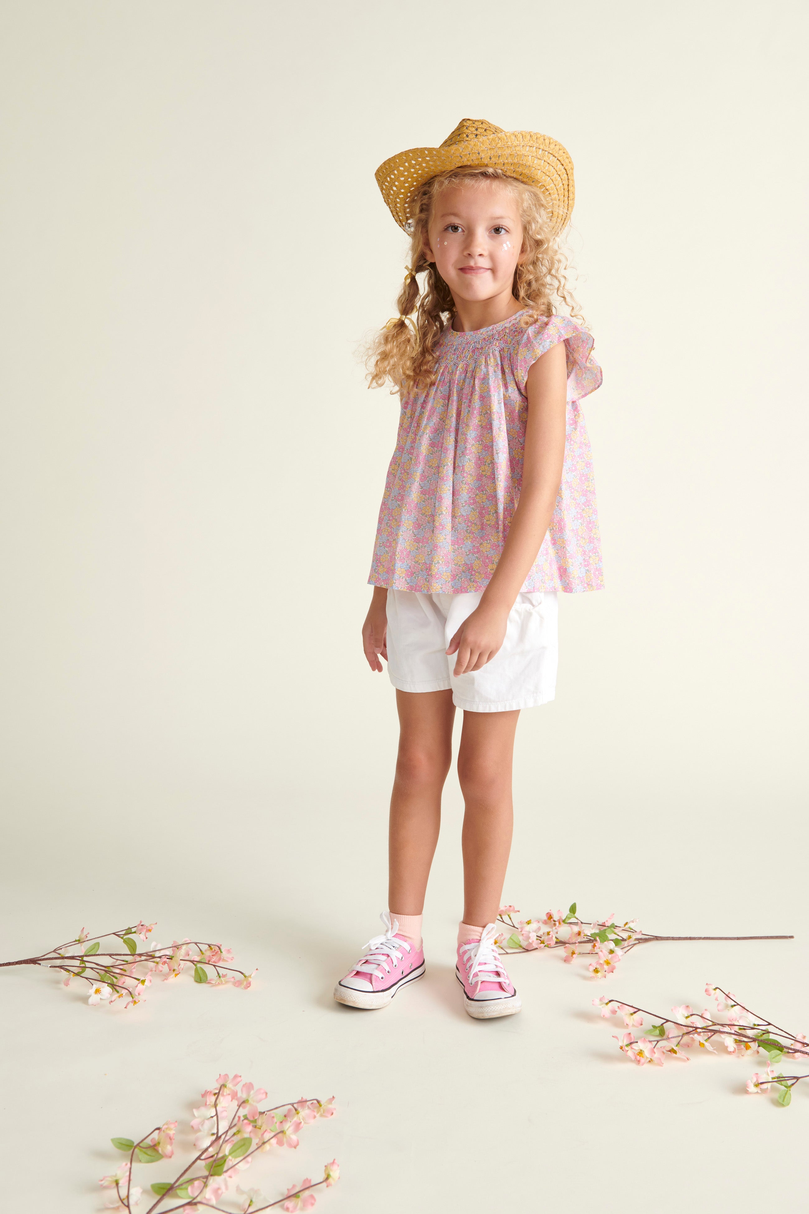 Made With Liberty Fabric: Smocked Girls Blouse - Isabella