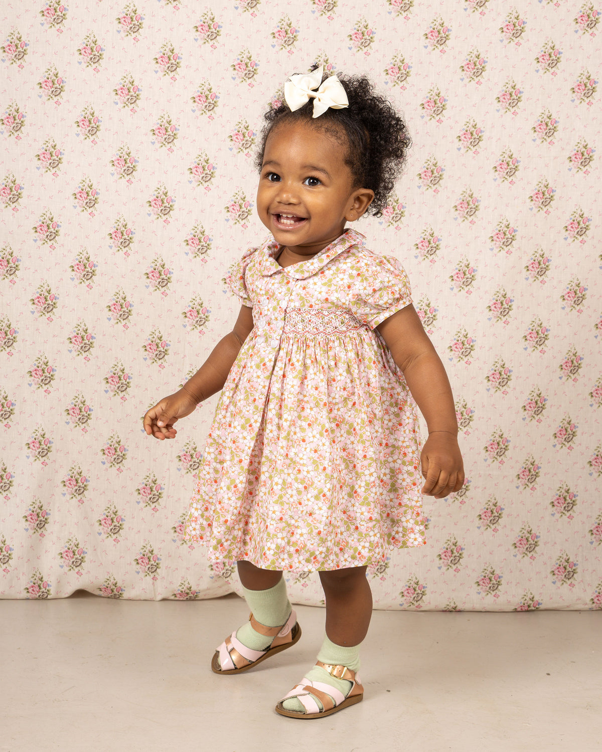 Made with Liberty Fabric: Hand-Smocked Baby Dress - JOSETTE