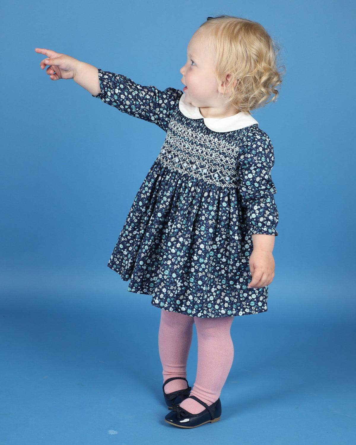 Hand-Smocked Baby Dress -LARA