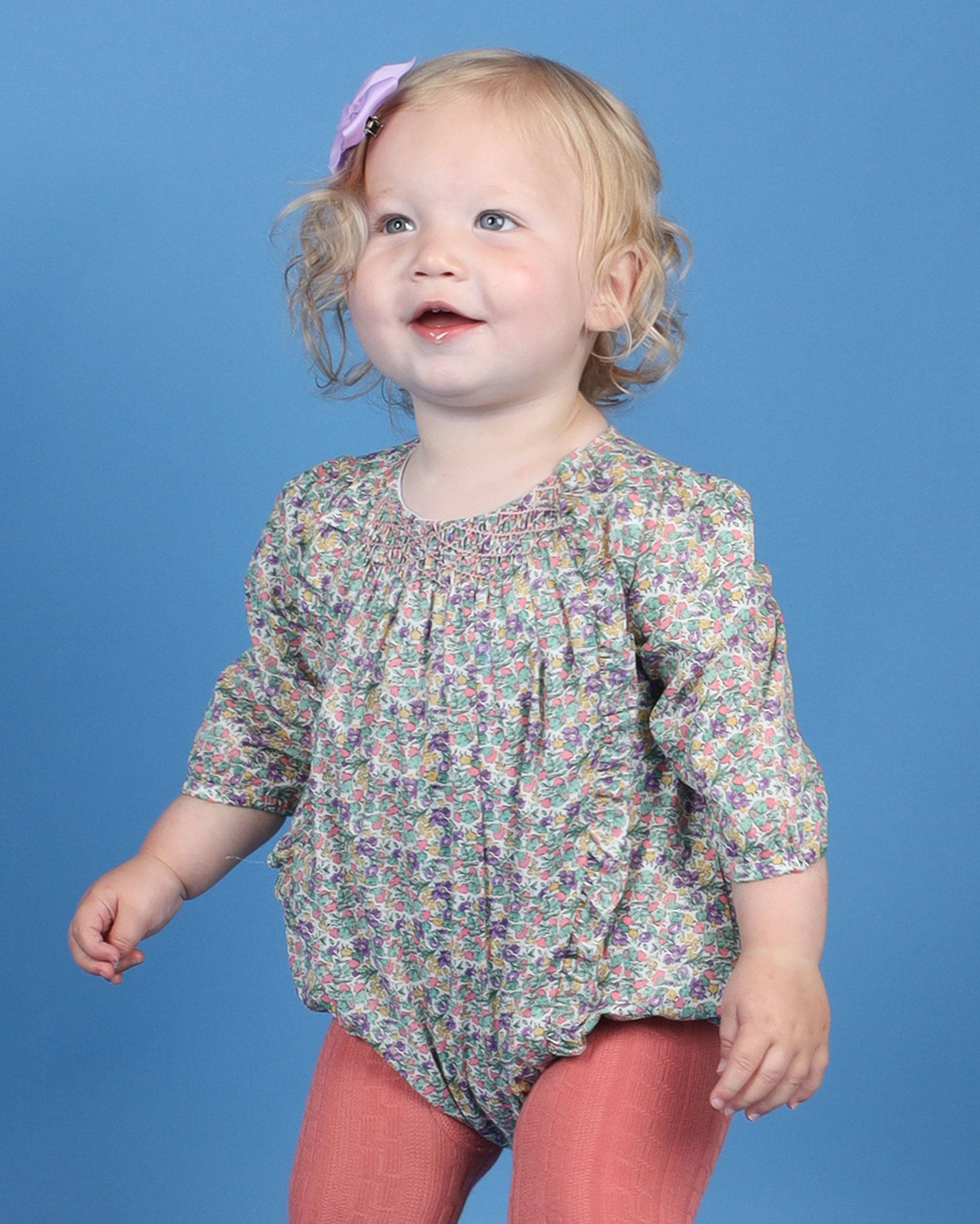Hand-Smocked Baby Bubble - Lydia