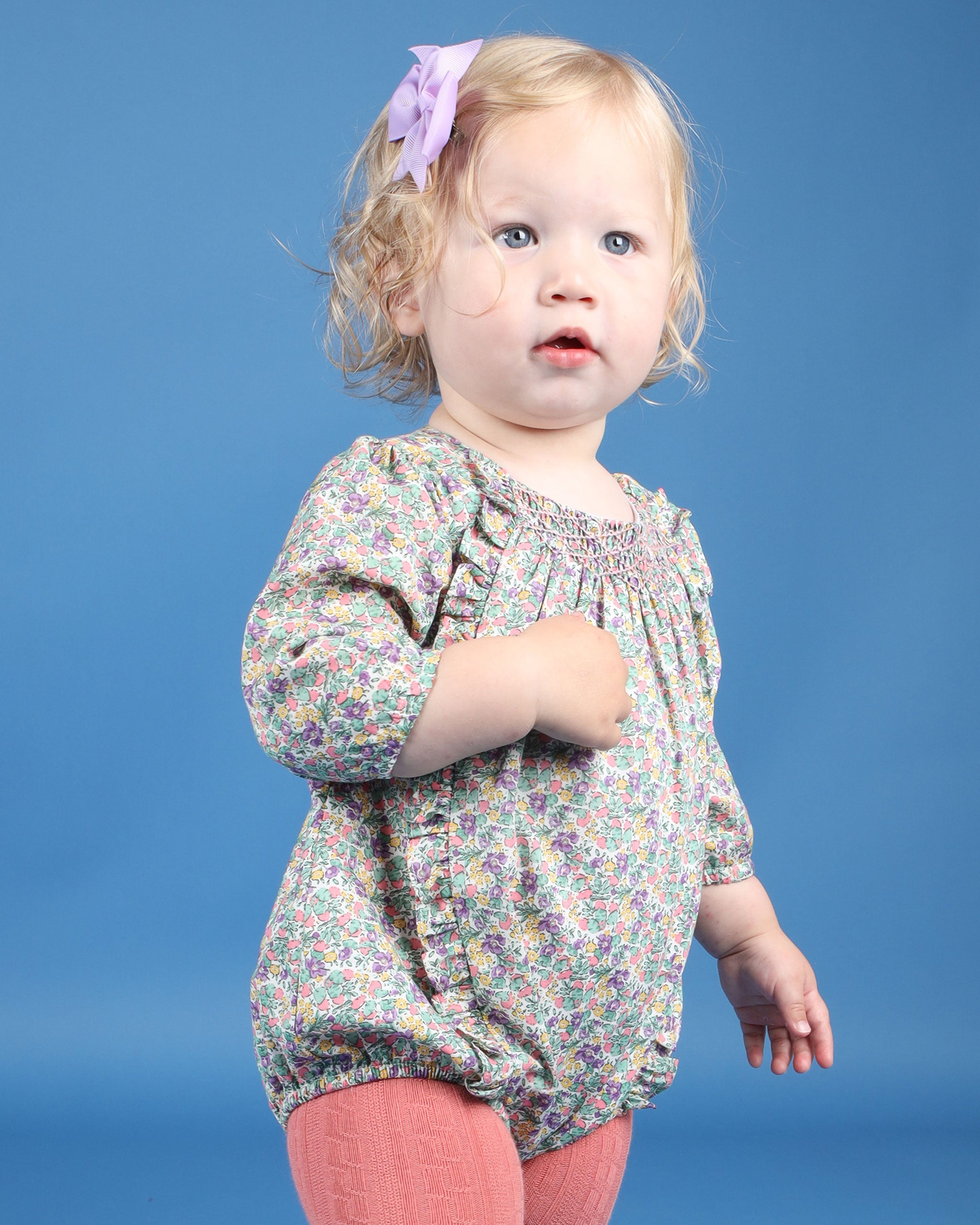 Hand-Smocked Baby Bubble - Lydia