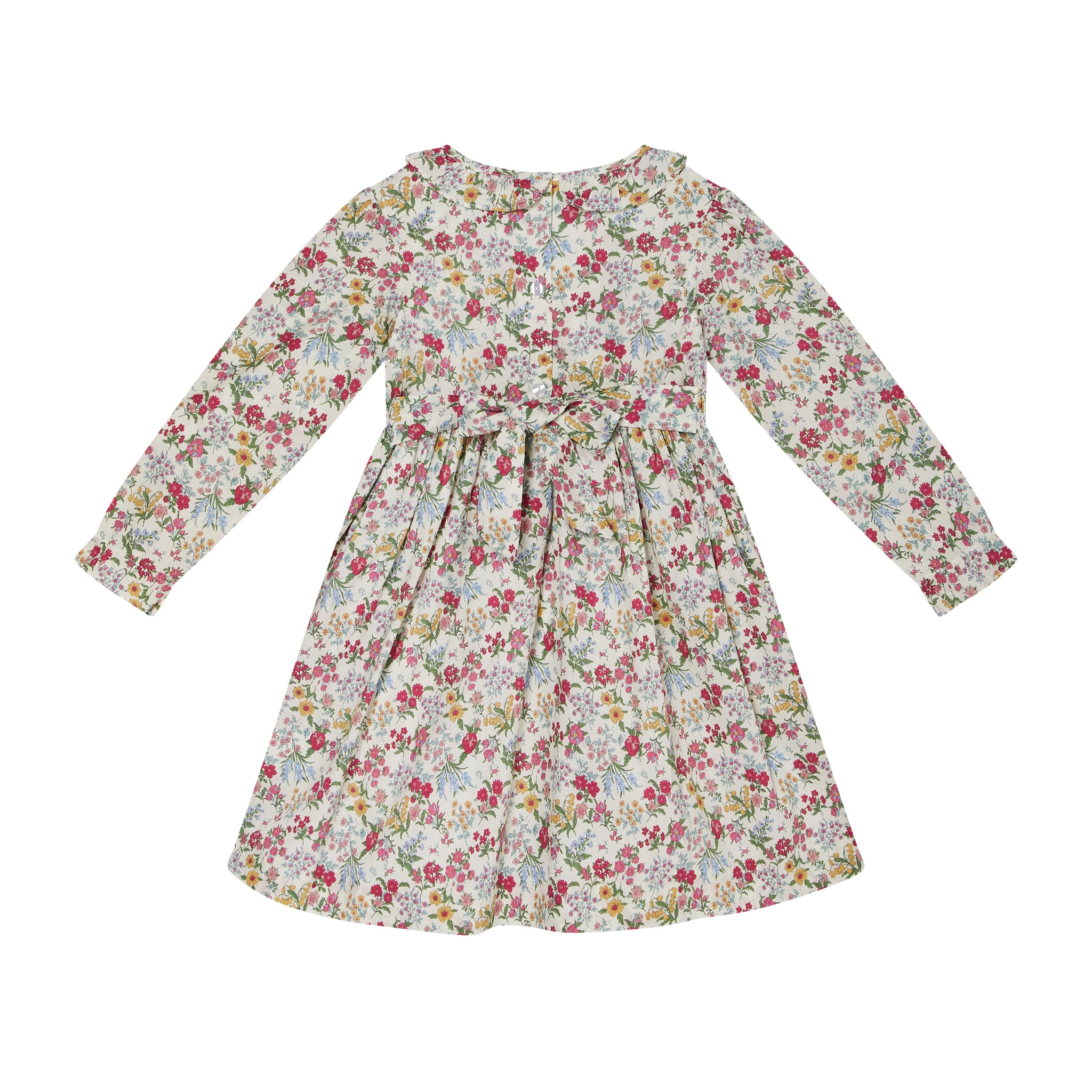 Smocked Girls Dress - Maple