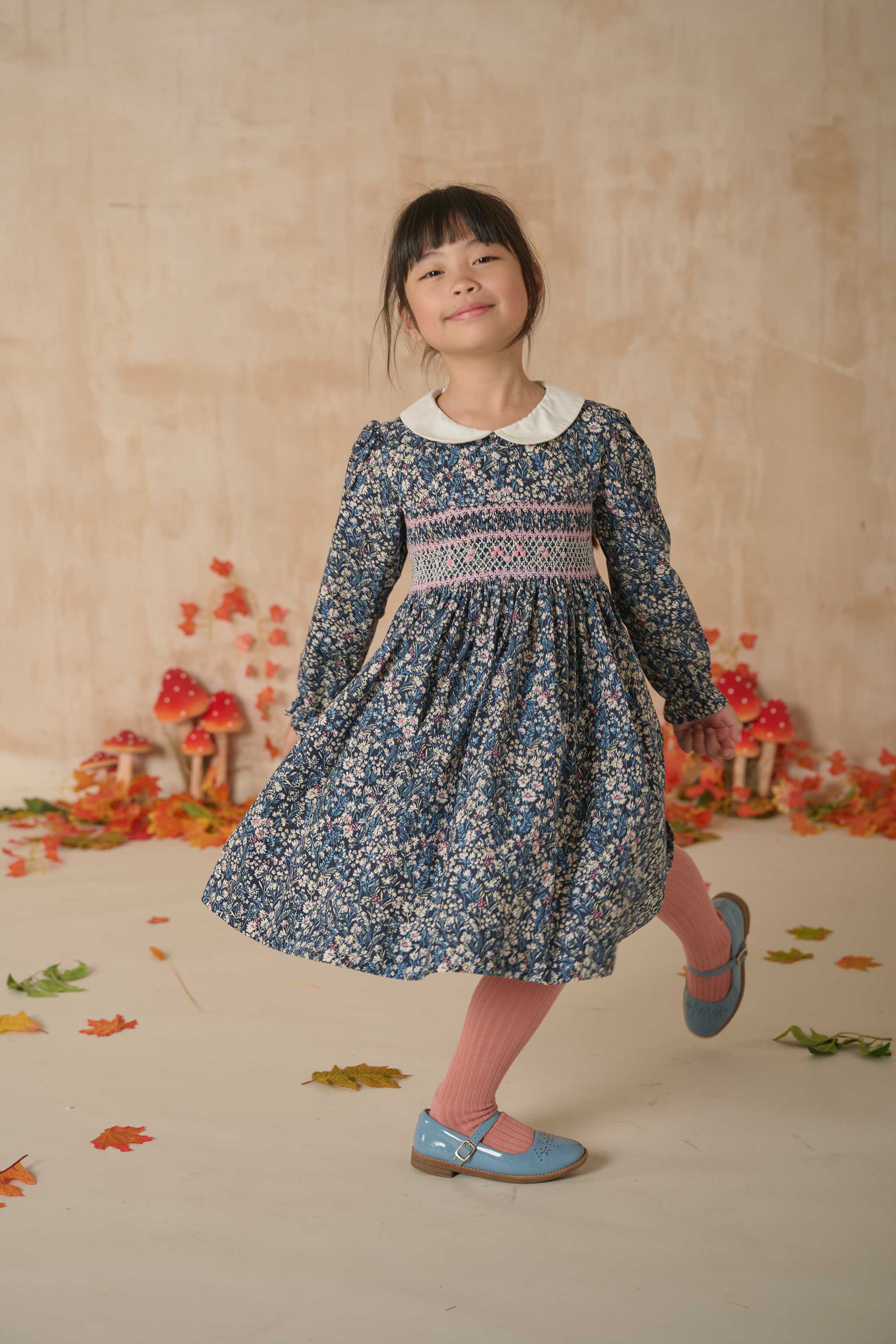 Hand-Smocked Girls Dress - Rhiannon