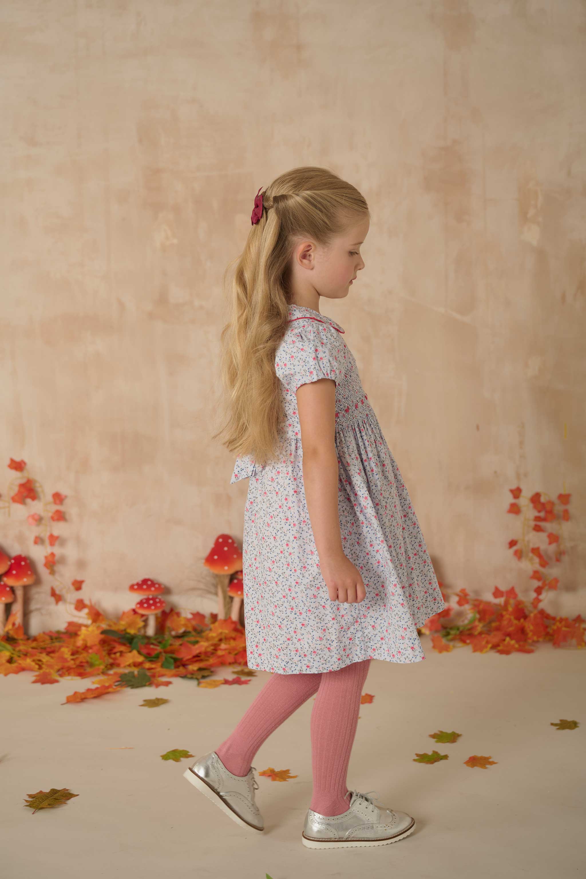 Hand-Smocked Girls Dress - Sammie