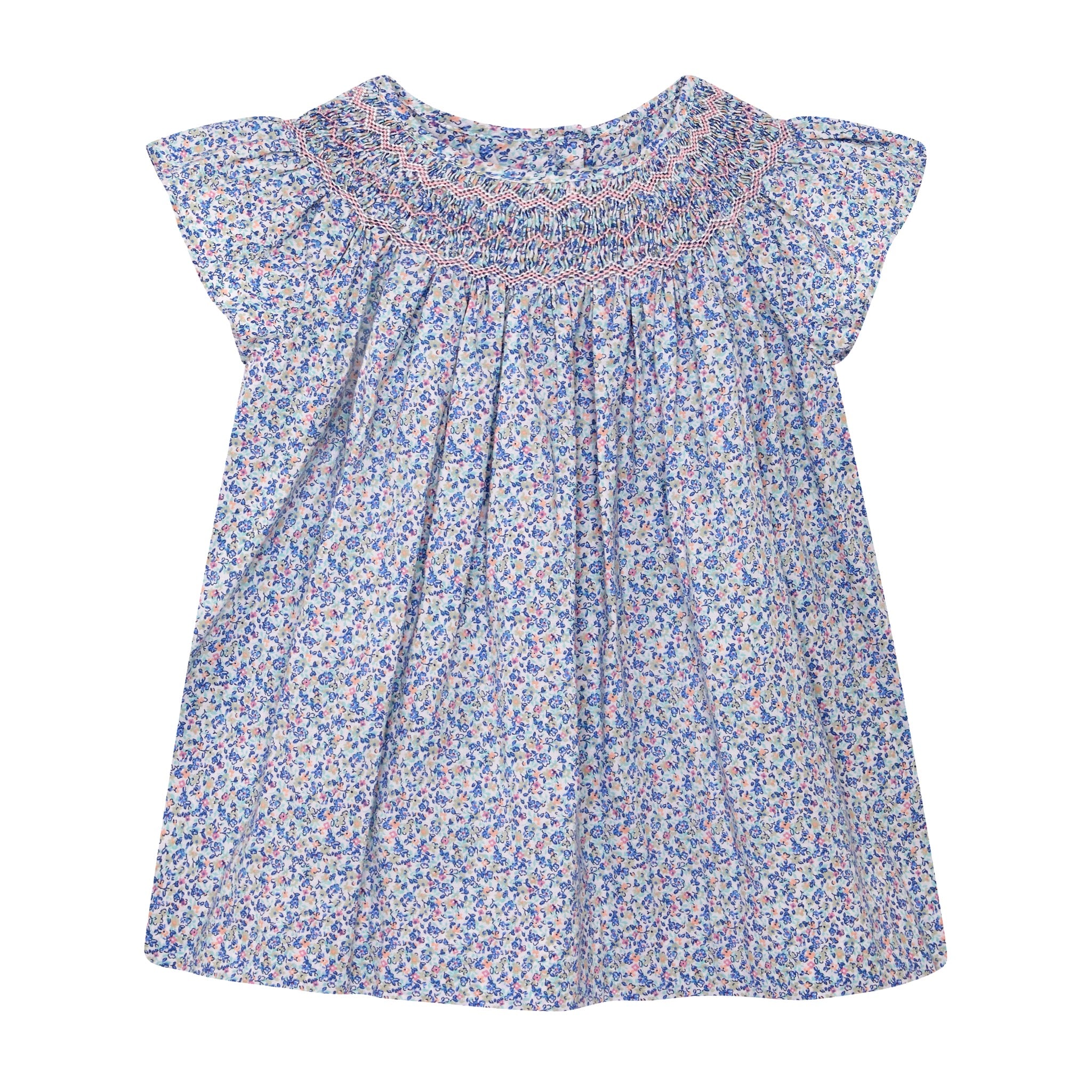 Smocked Girls Blouse - Sienna