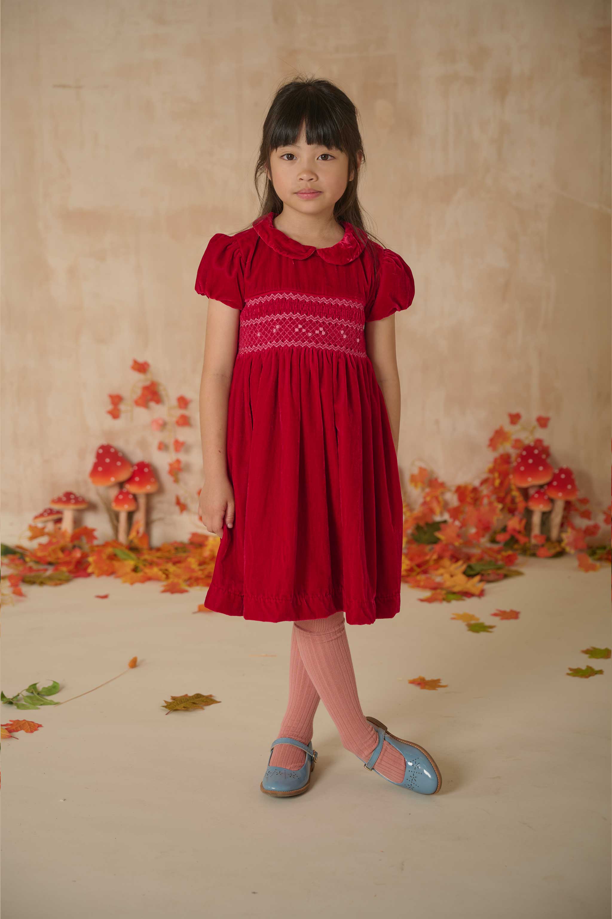Hand-Smocked Girls Dress - Solange