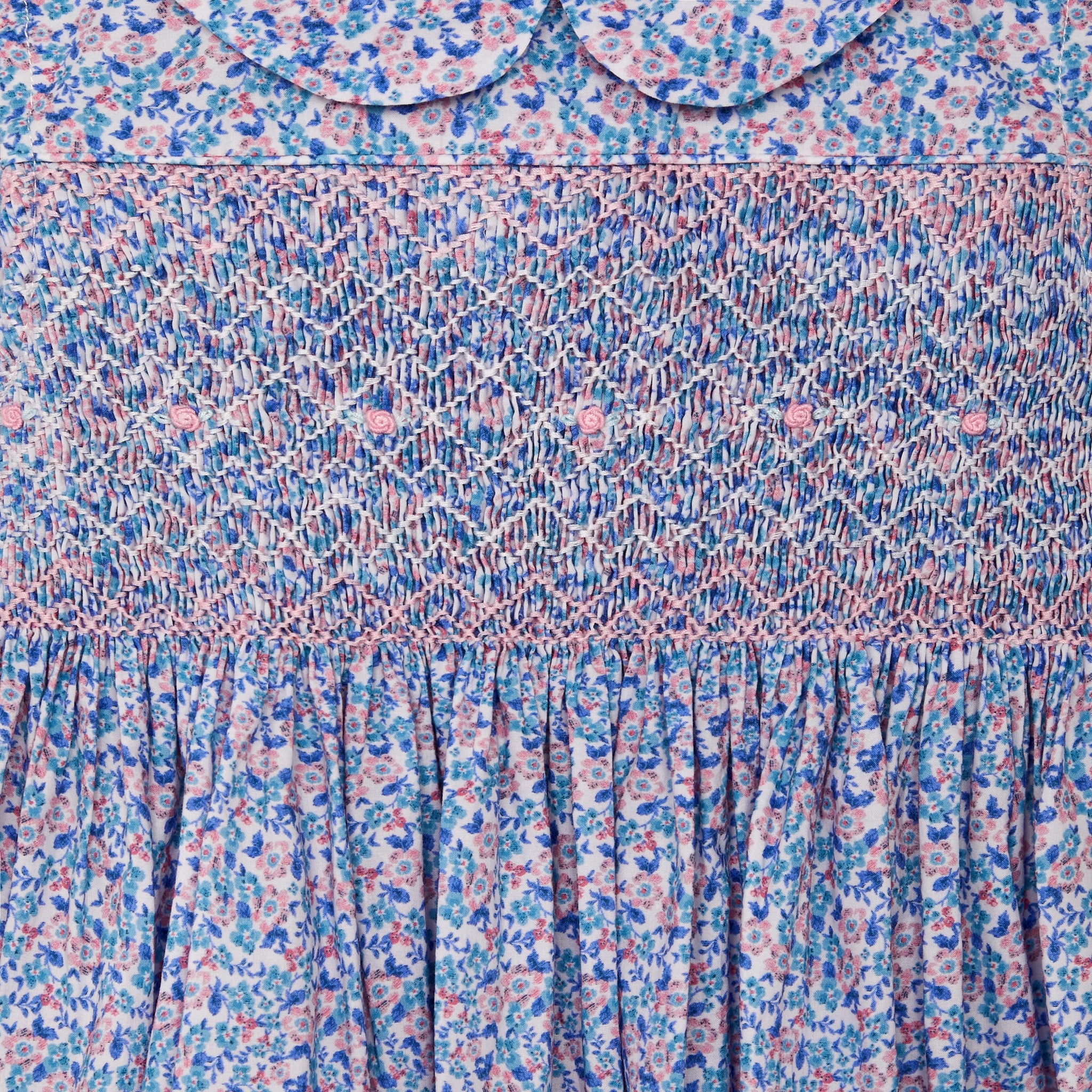 closeup of smocking