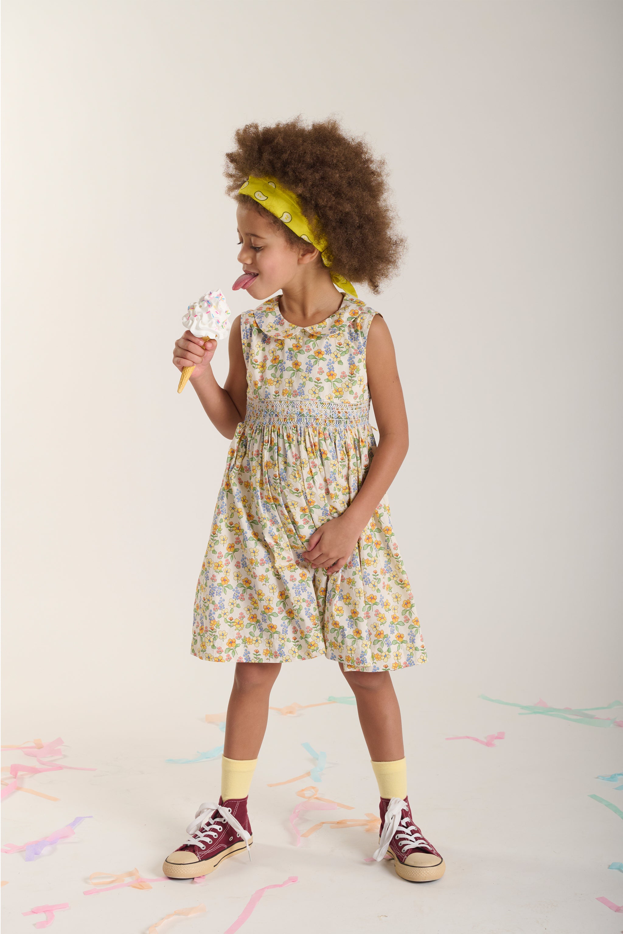 Hand-Smocked Girls Dress - Caroline