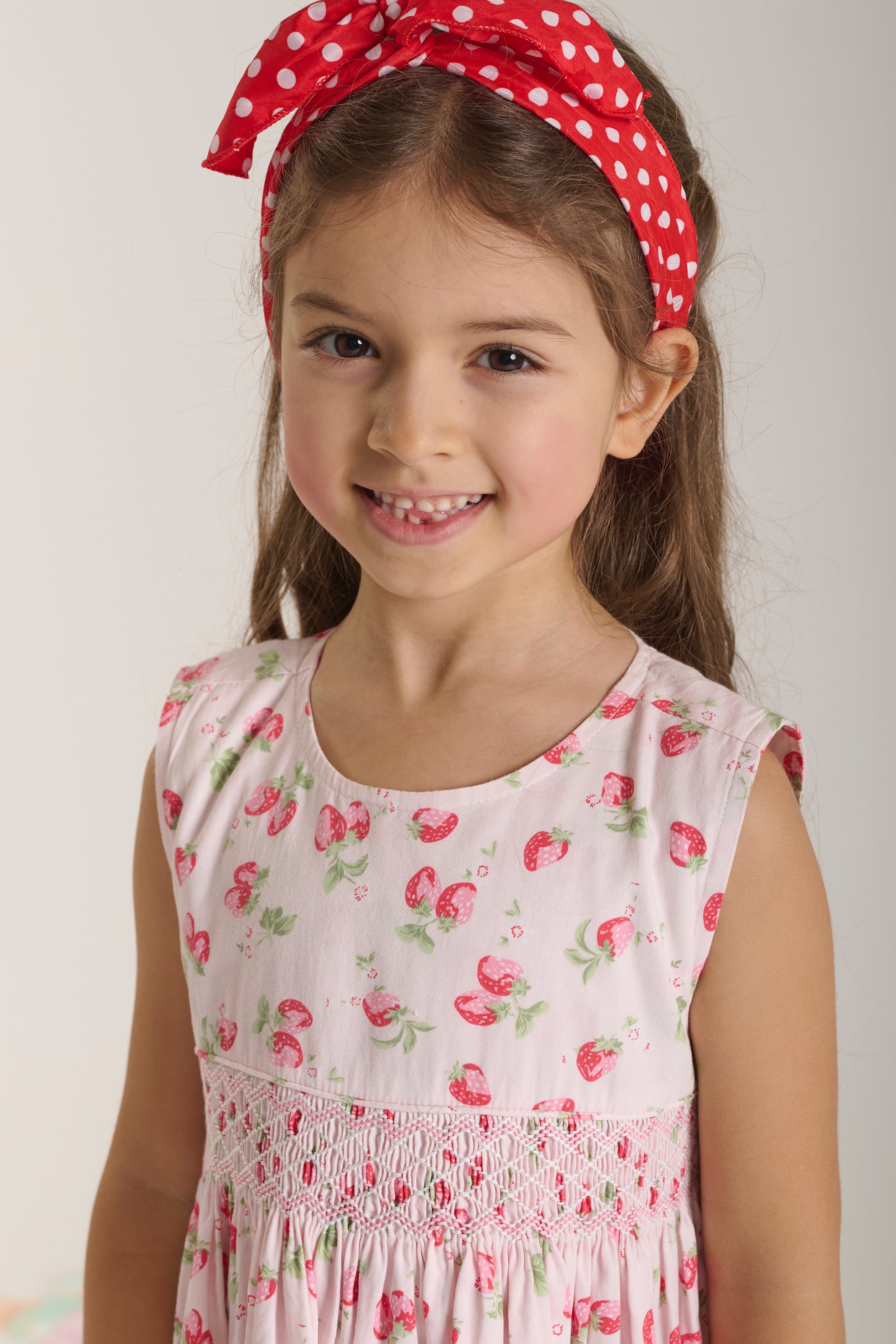 Hand-Smocked Girls Dress - Fayla