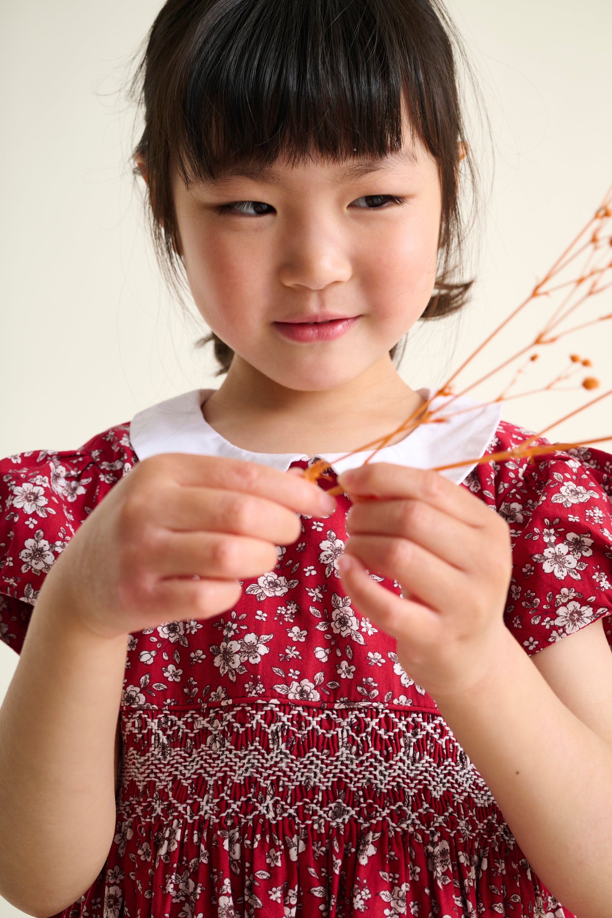 Hand-Smocked Girls Dress - Magritte