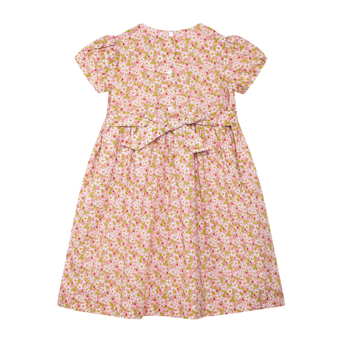 Made with Liberty Fabric- Hand-Smocked Girls Dress - JERALYN