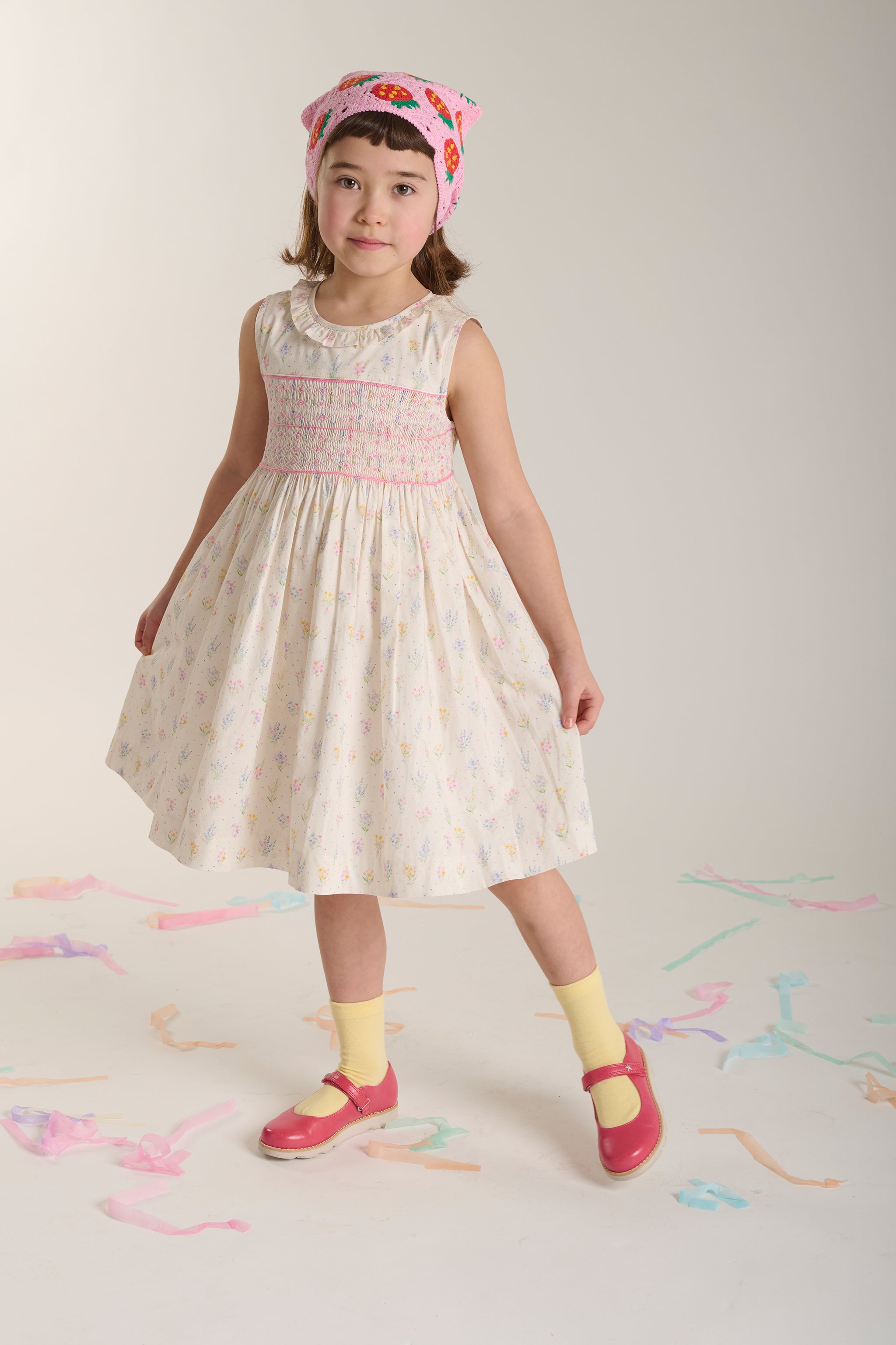 Hand-Smocked Girls Dress - Kacey