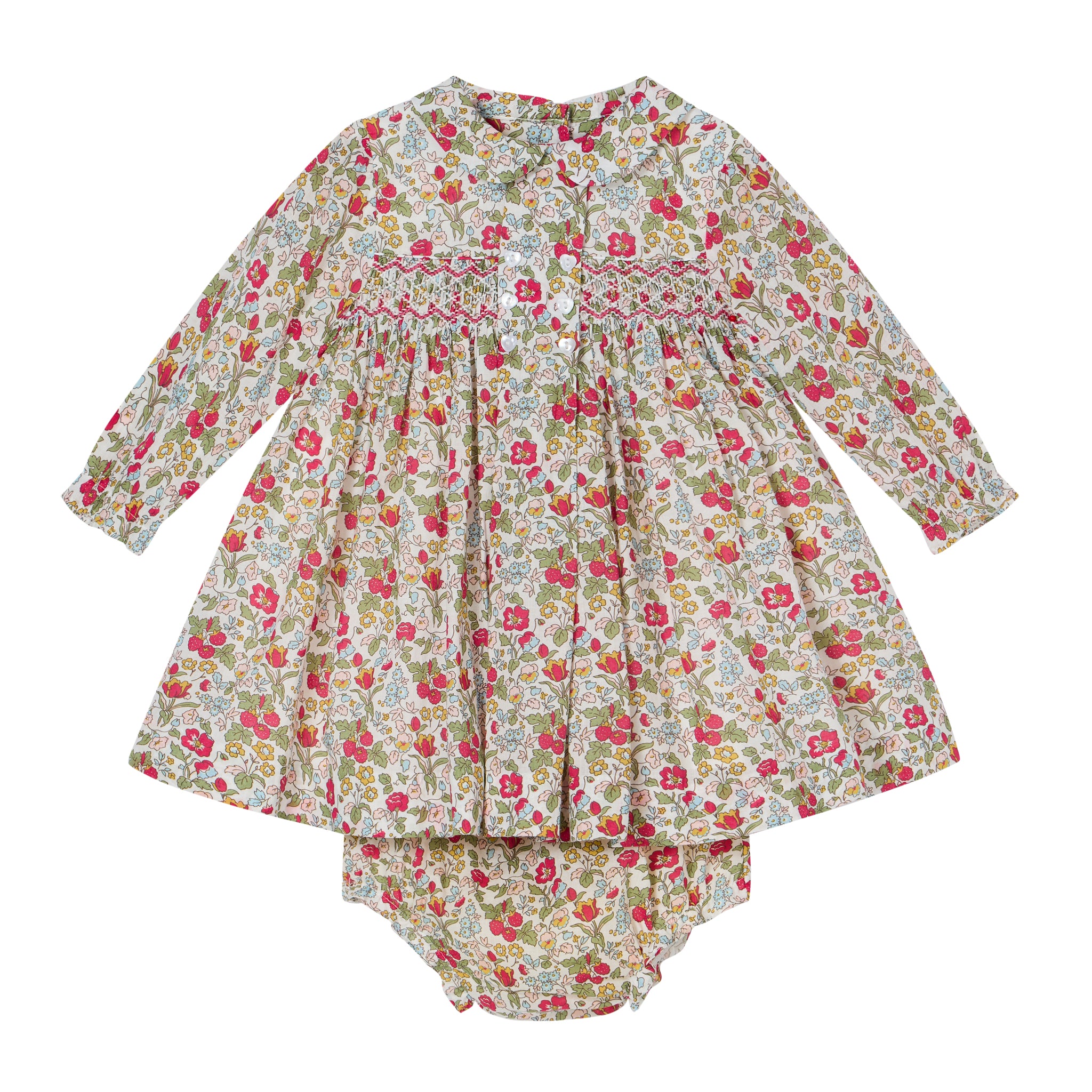 Hand-Smocked Baby Dress - Doris
