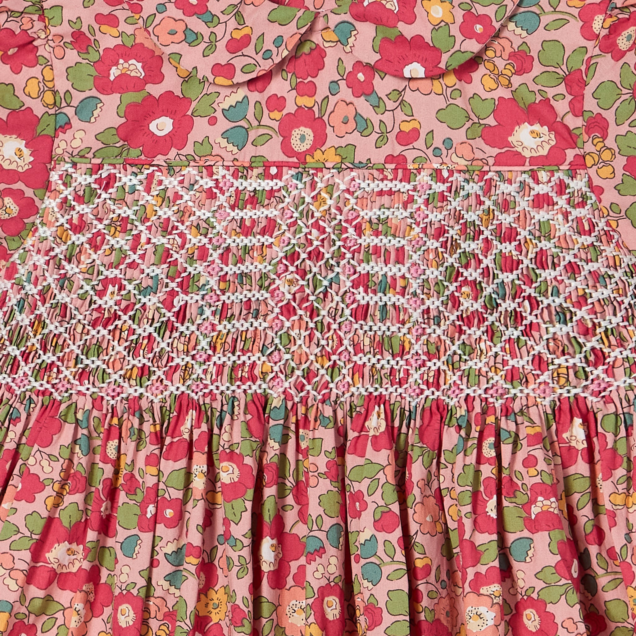 Hand-Smocked Baby Dress - Emelina