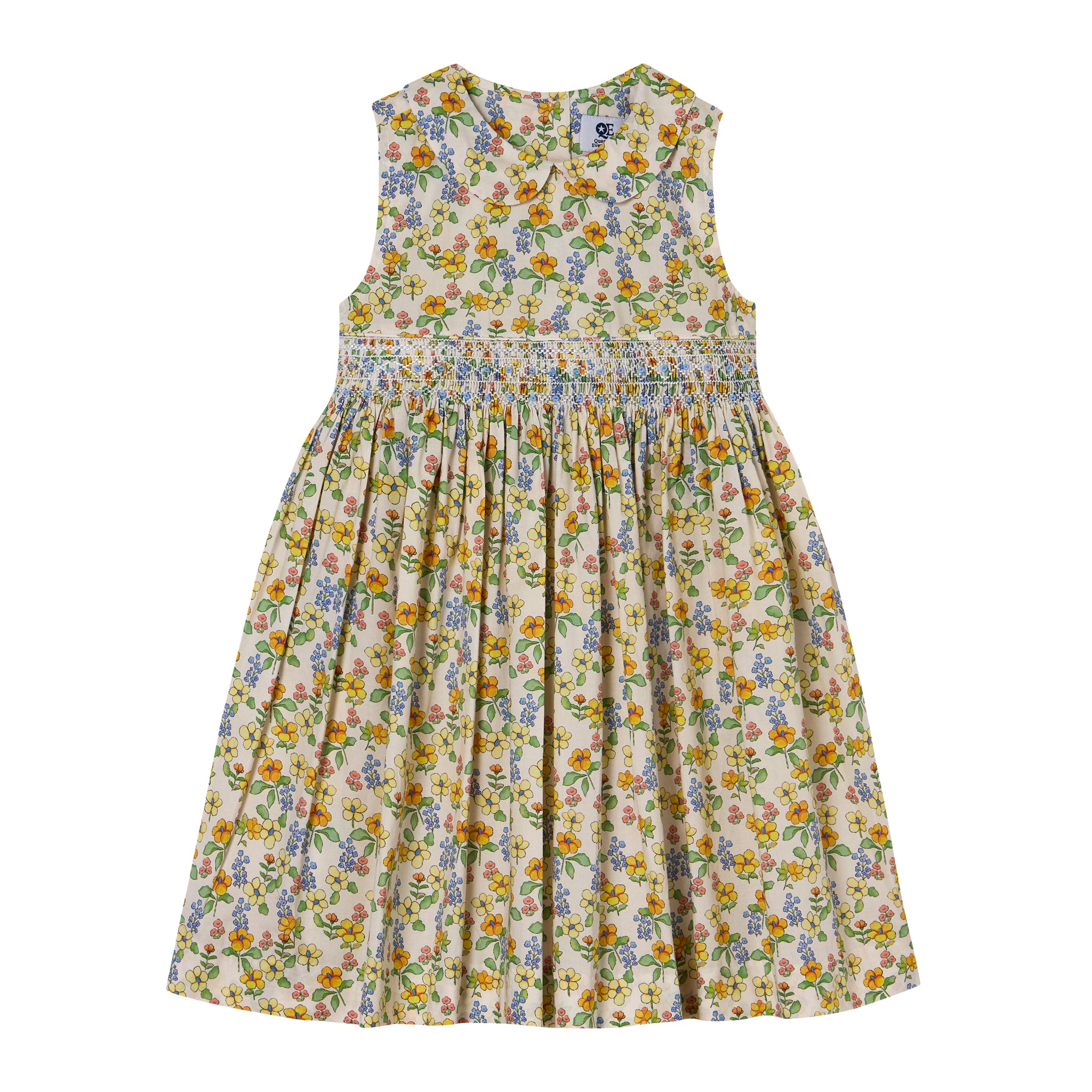 Hand-Smocked Girls Dress - Caroline