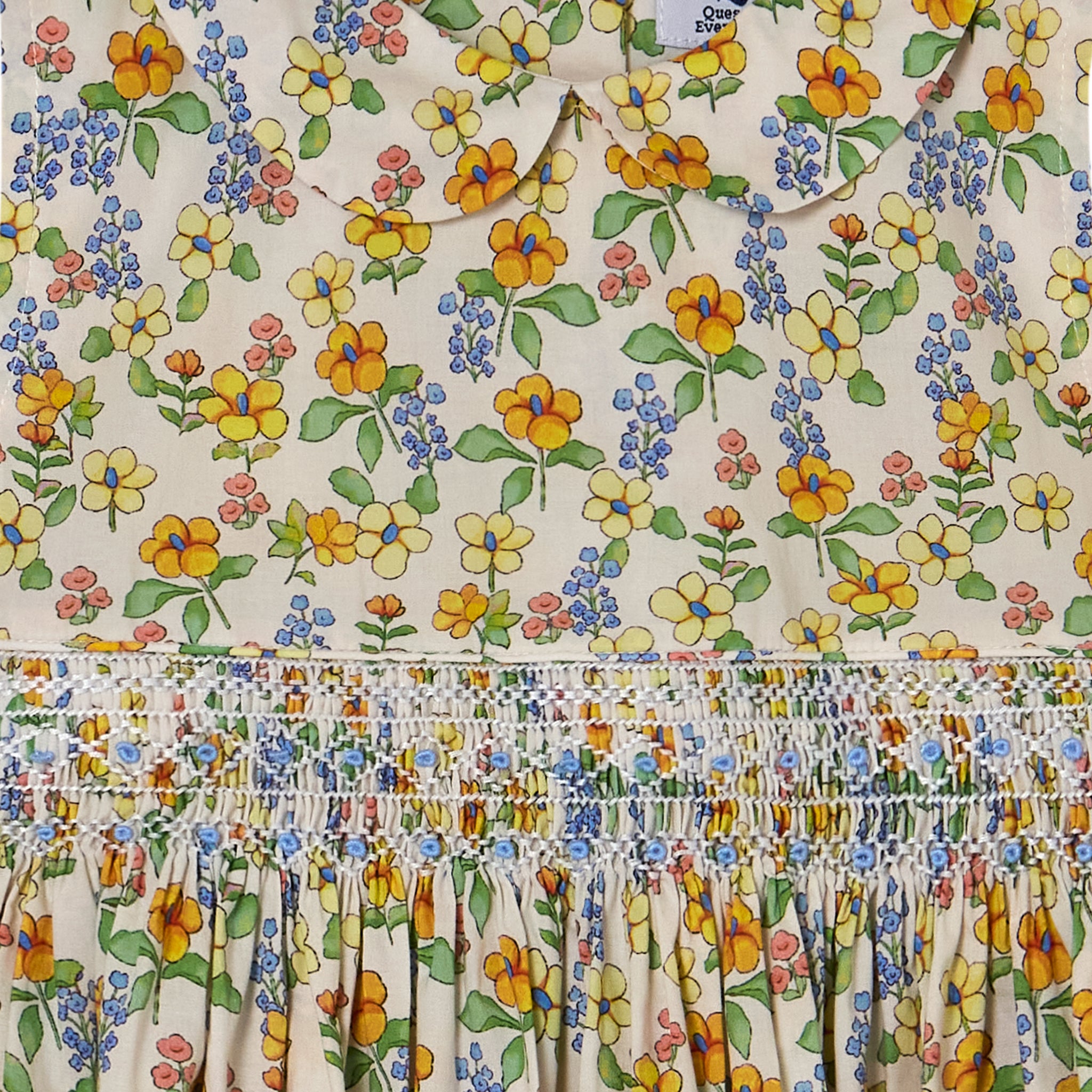 Hand-Smocked Girls Dress - Caroline