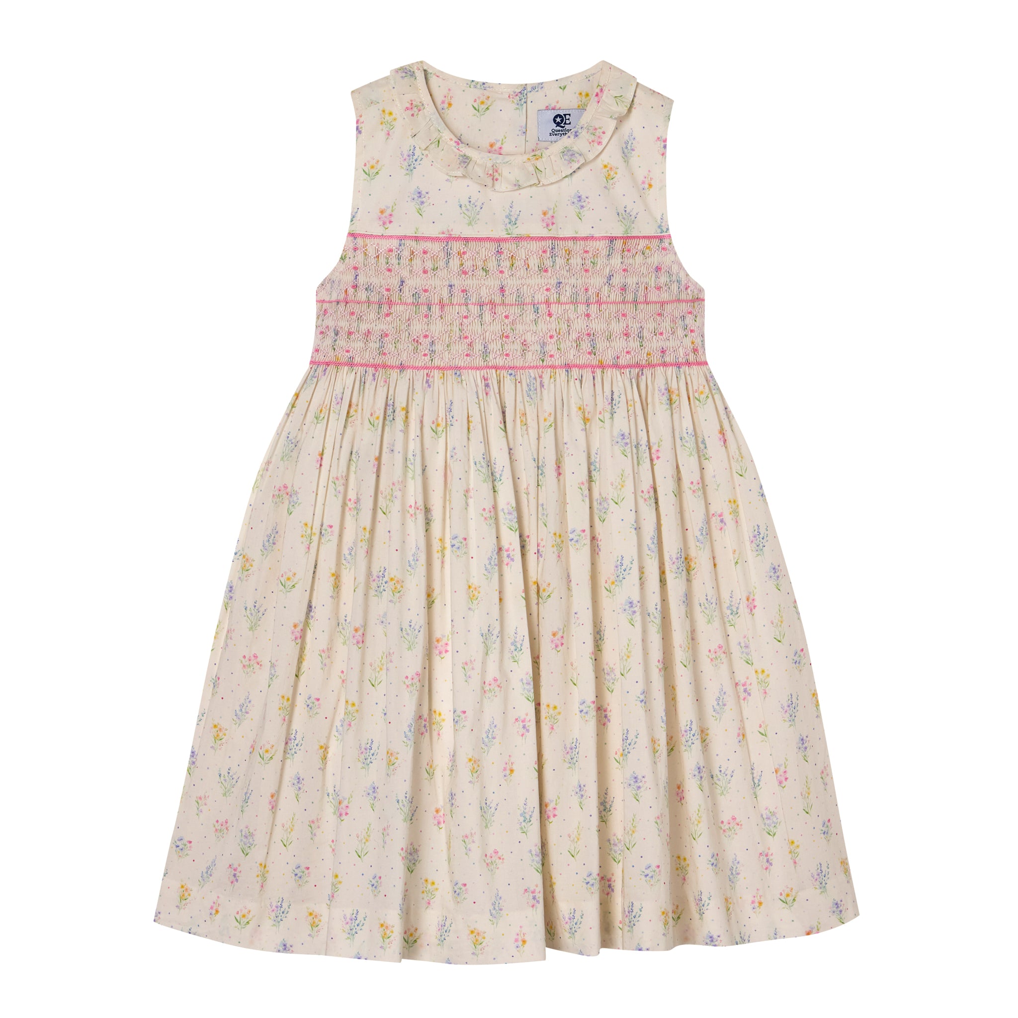 Hand-Smocked Girls Dress - Kacey