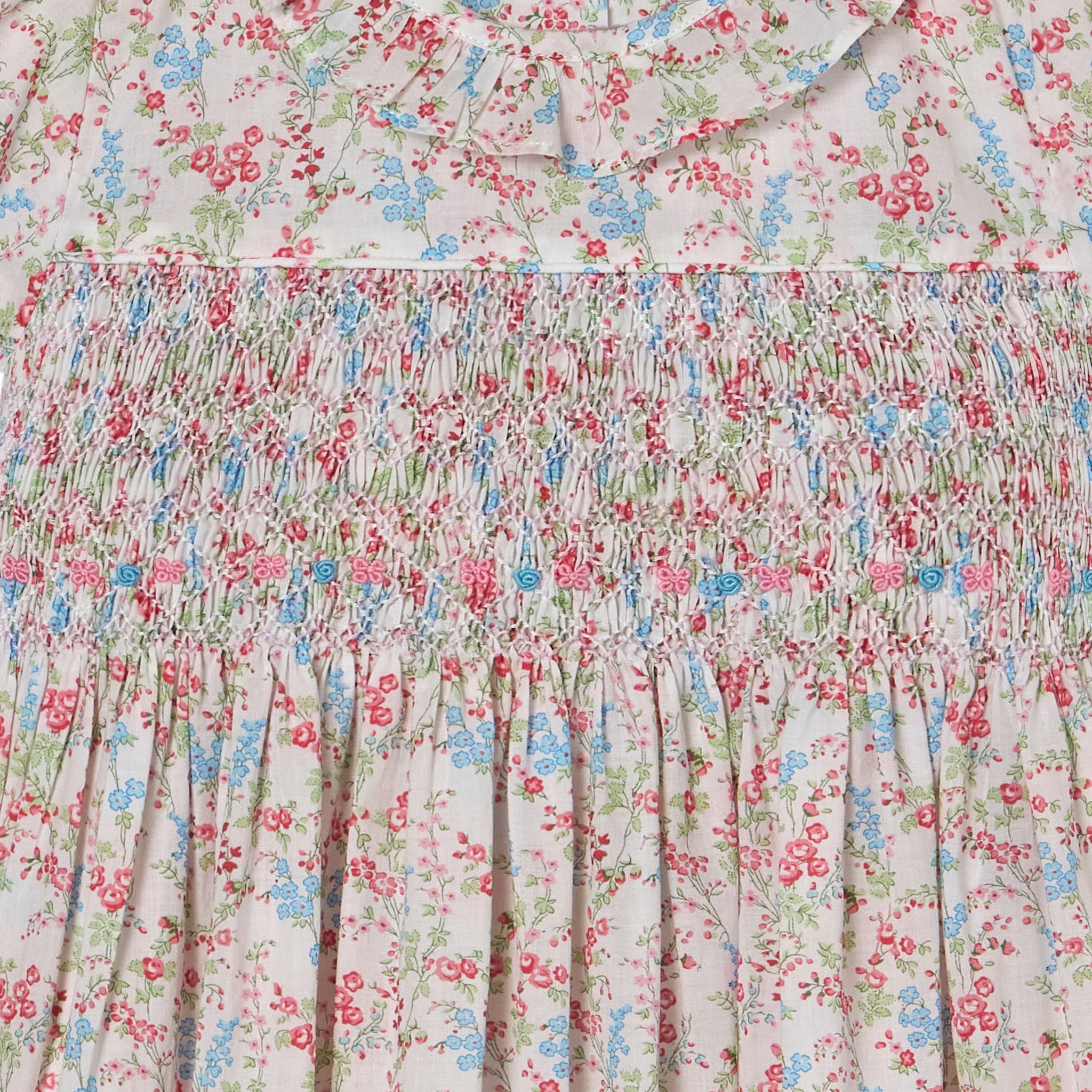 Hand-Smocked Girls Dress - Laura