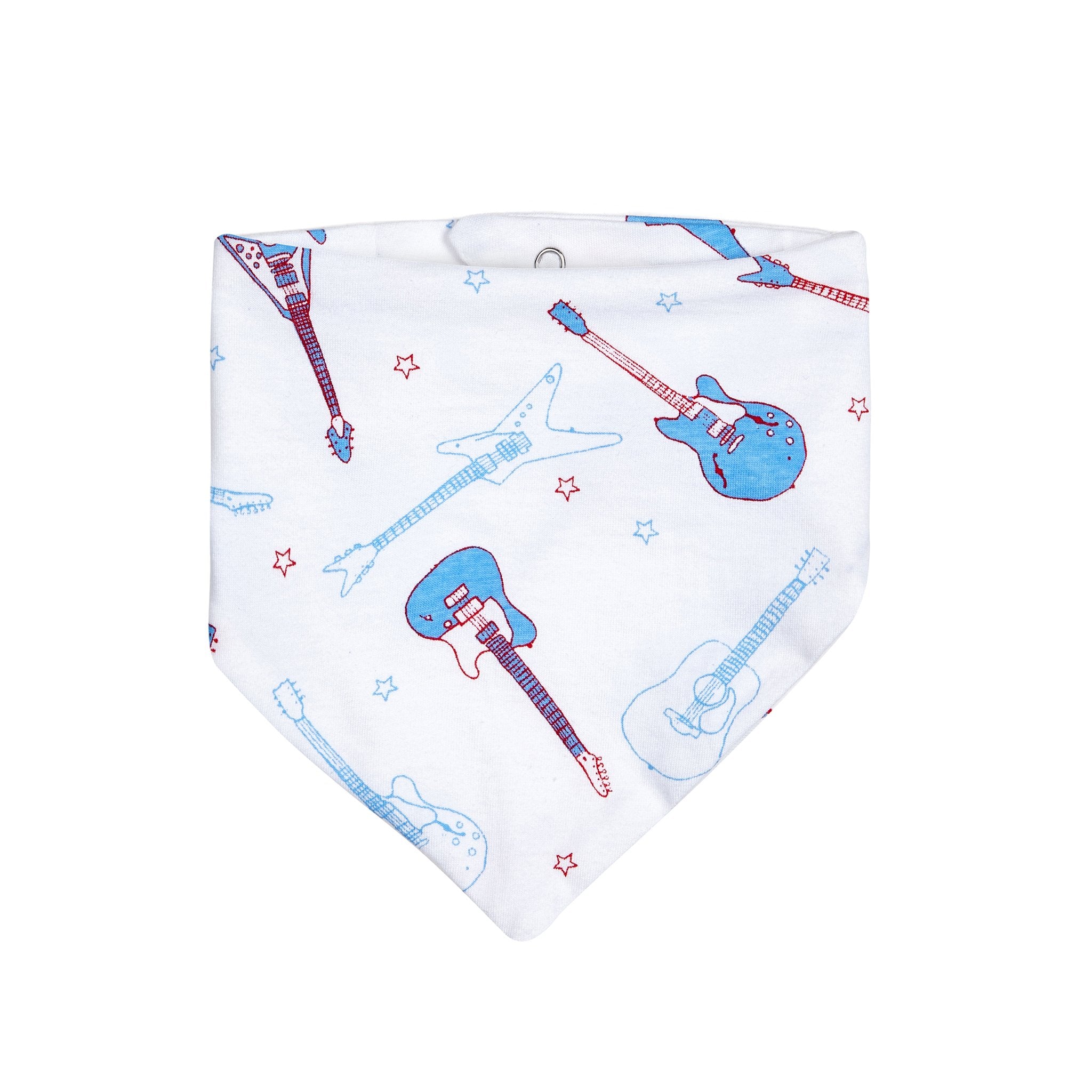 Organic Baby Bib - Guitar