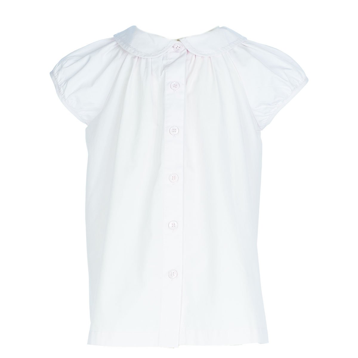 white cotton blouse for girls back 