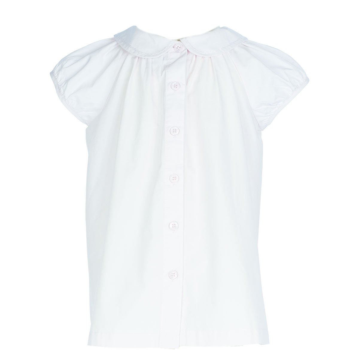 white cotton blouse for girls back