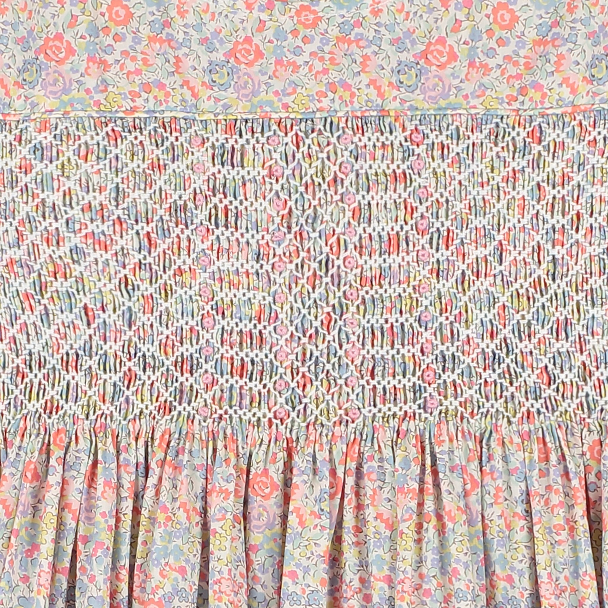 smocking detail close up