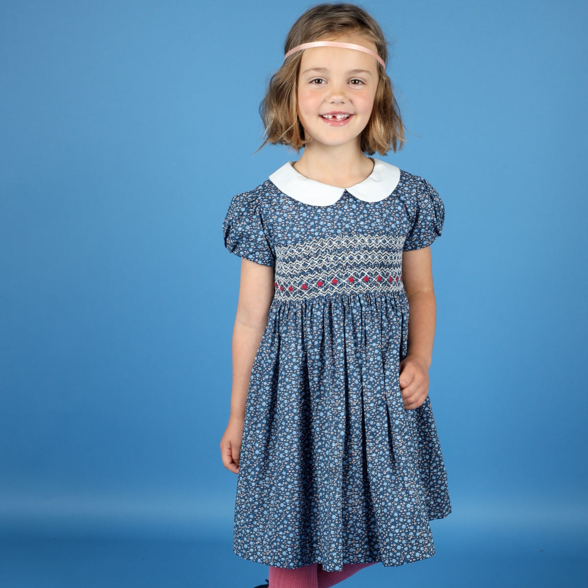 Joyce Handsmocked Girl Dress main image 0
