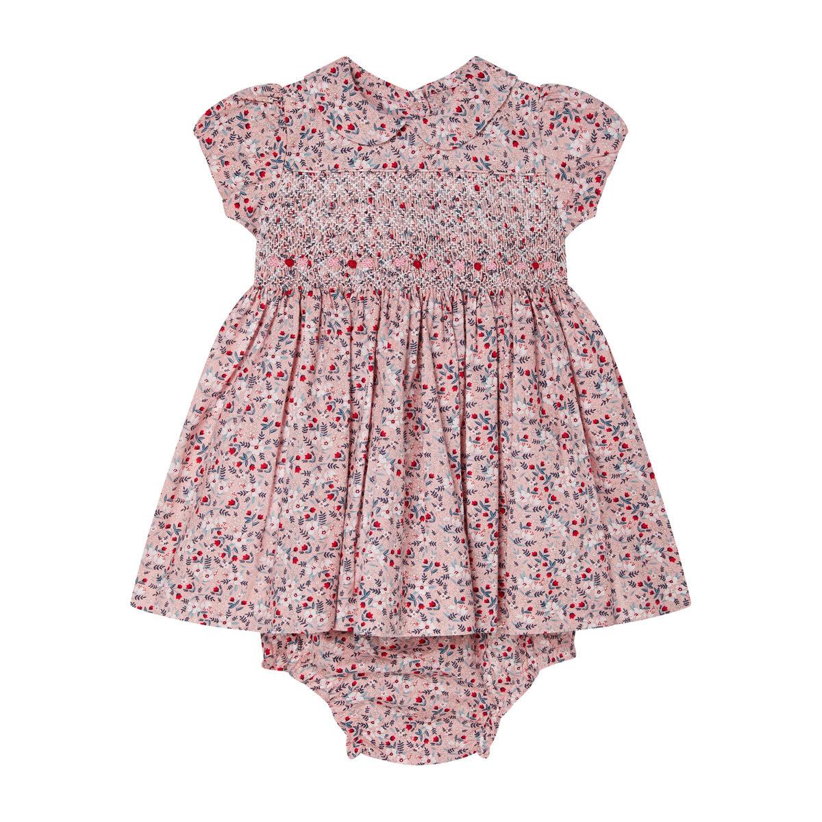 Hand-Smocked Baby Dress -AURORA
