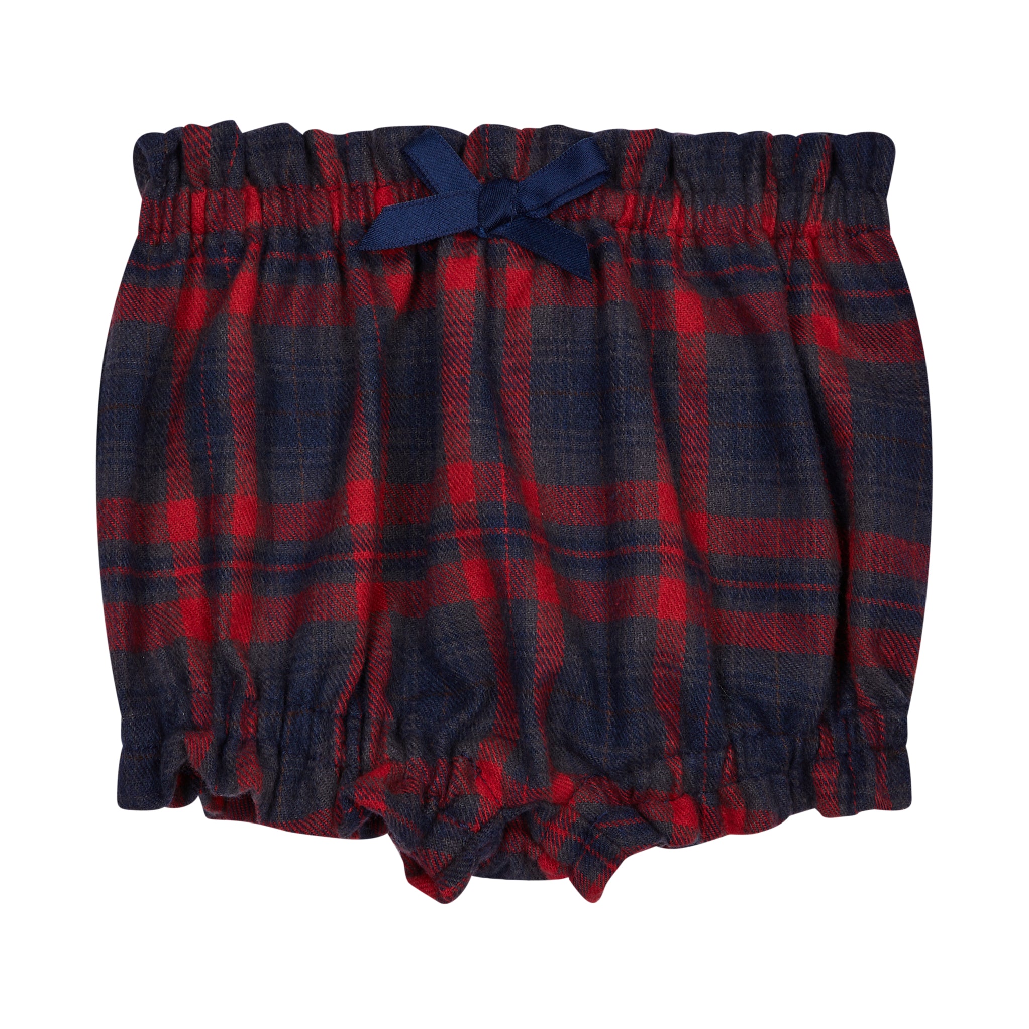  Tartan shorts with bow
