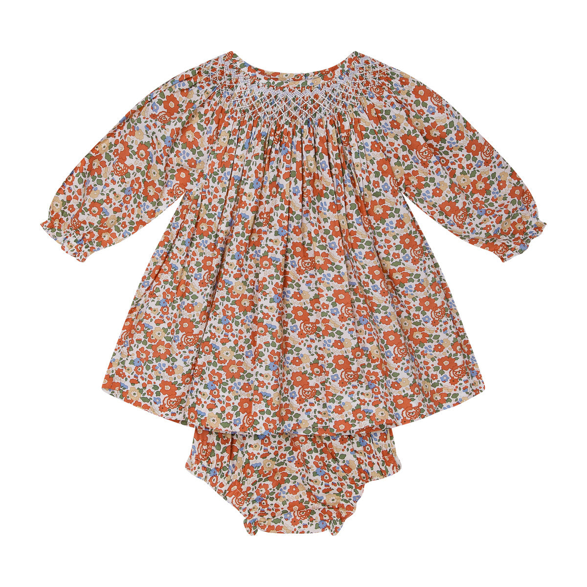 Hand-Smocked Baby Dress - CALYPSO