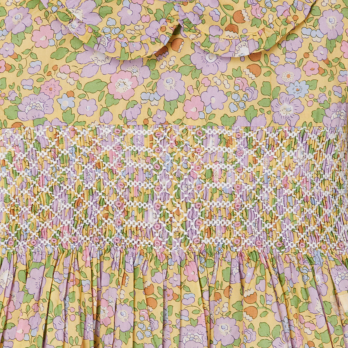 Made with Liberty Fabric: Hand-Smocked Girls Dress - CORDELIA