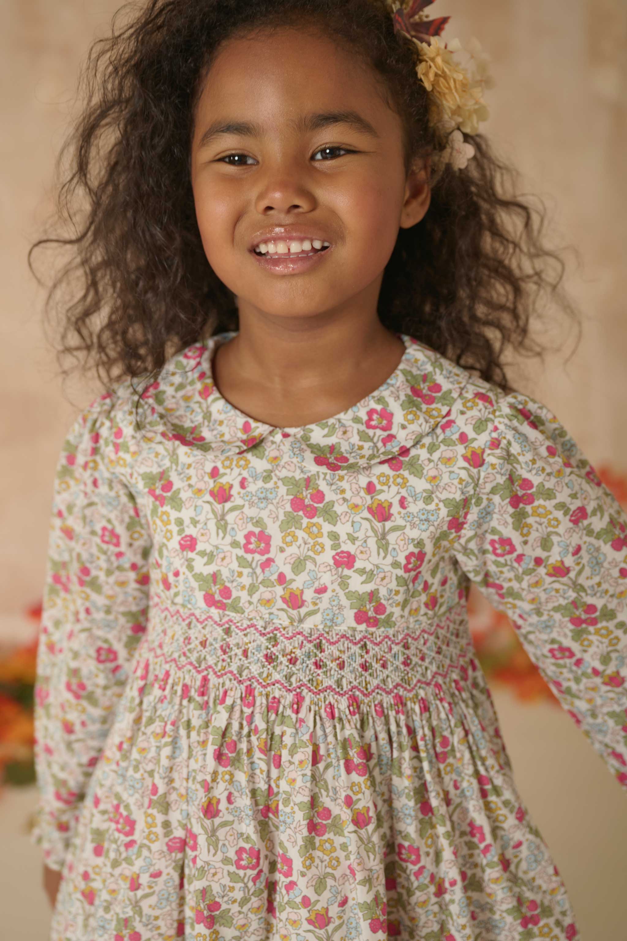 Hand-Smocked Girls Dress - Daphny
