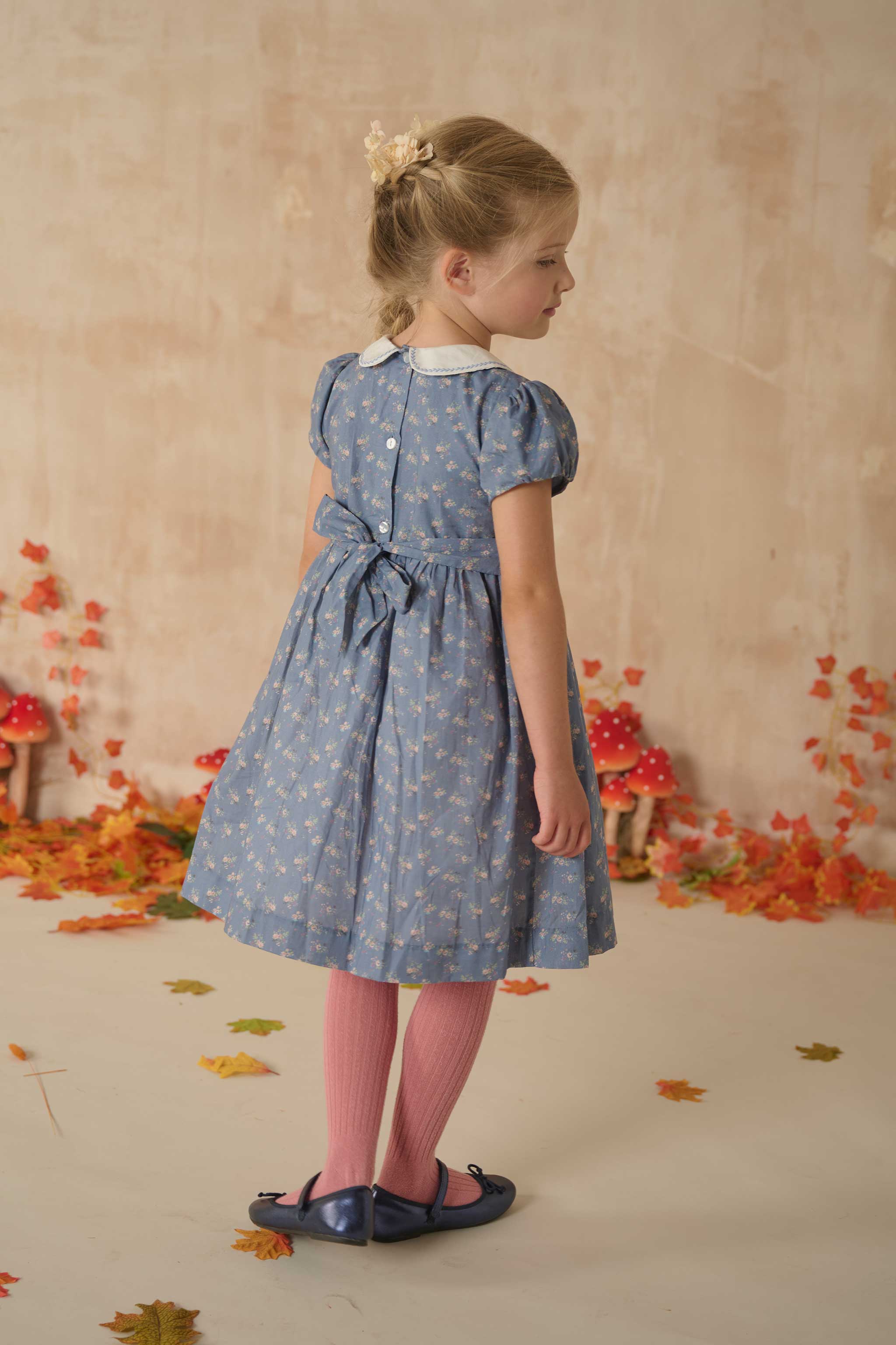 Hand-Smocked Girls Dress - Derin