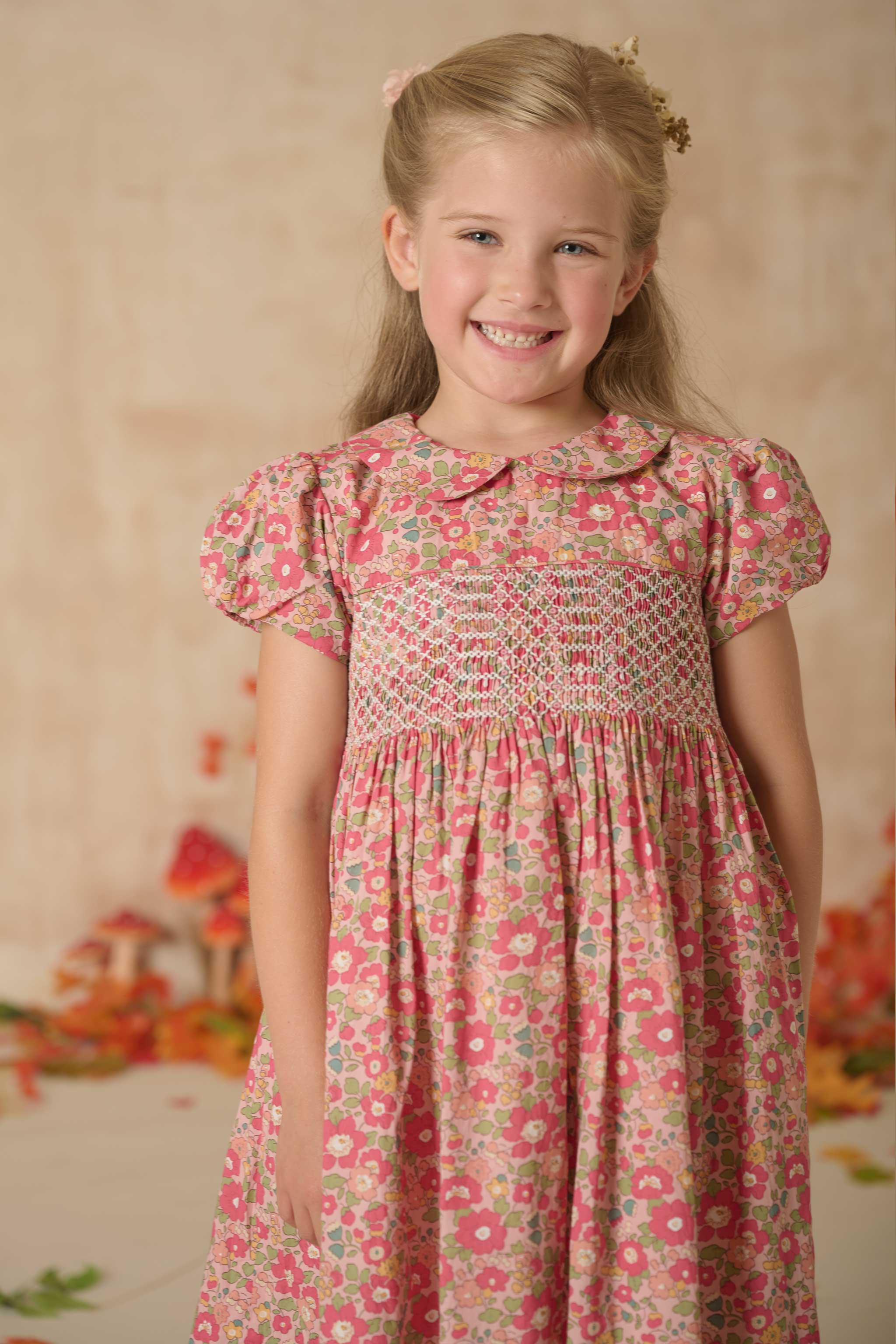 Hand-Smocked Girls Dress - Emerson