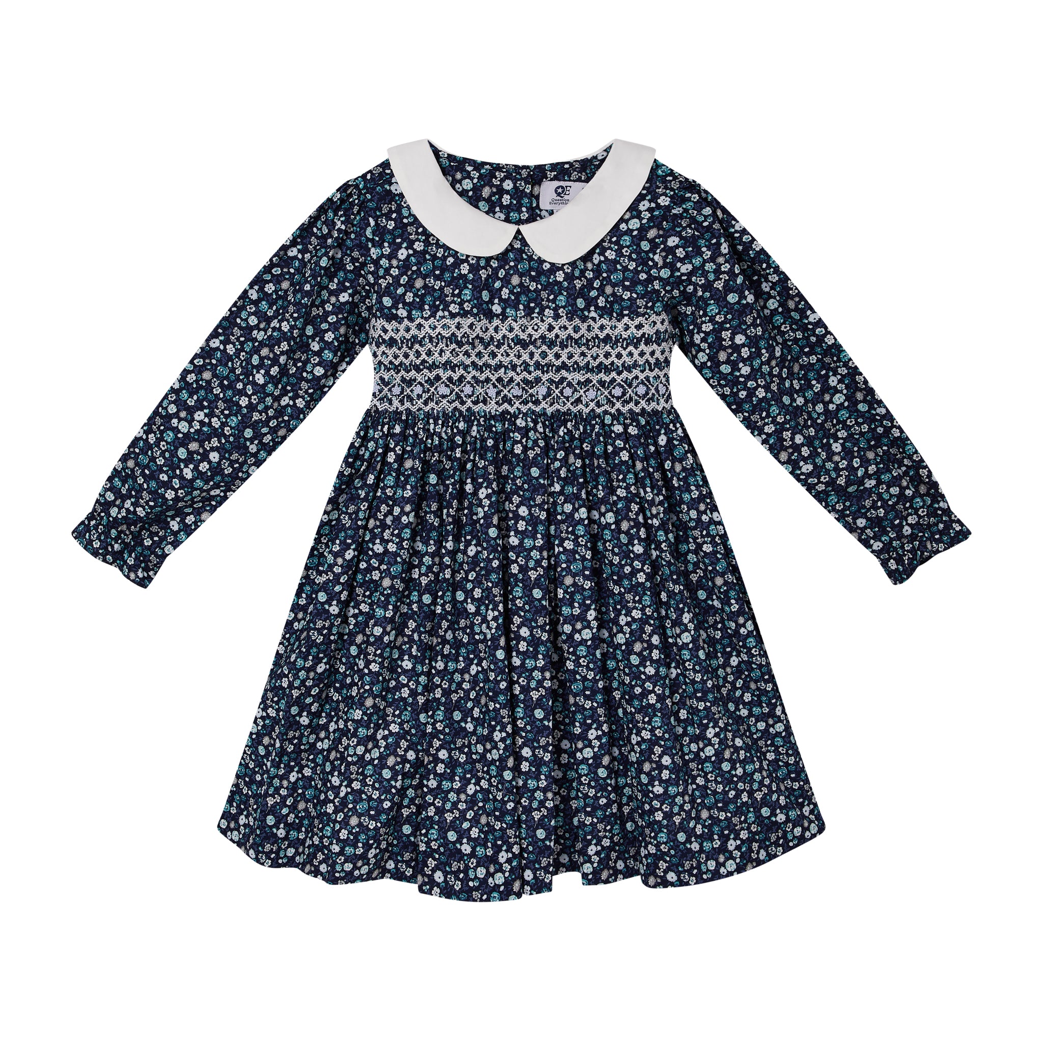 Smocked Girls Dress - Fauna